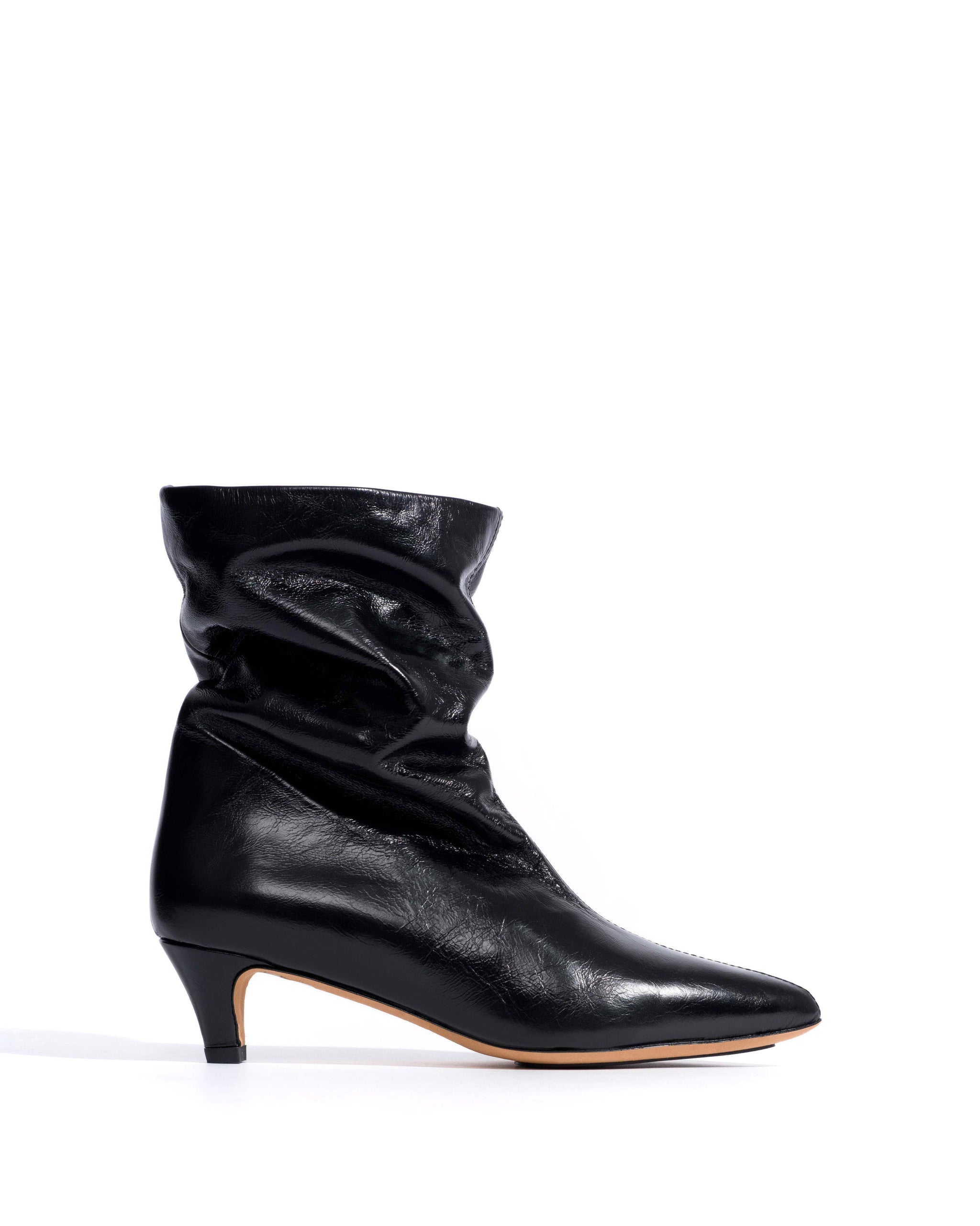Sweeney 40 stiletto Crinkled soft calf Black - Anonymous Copenhagen Ankle boots