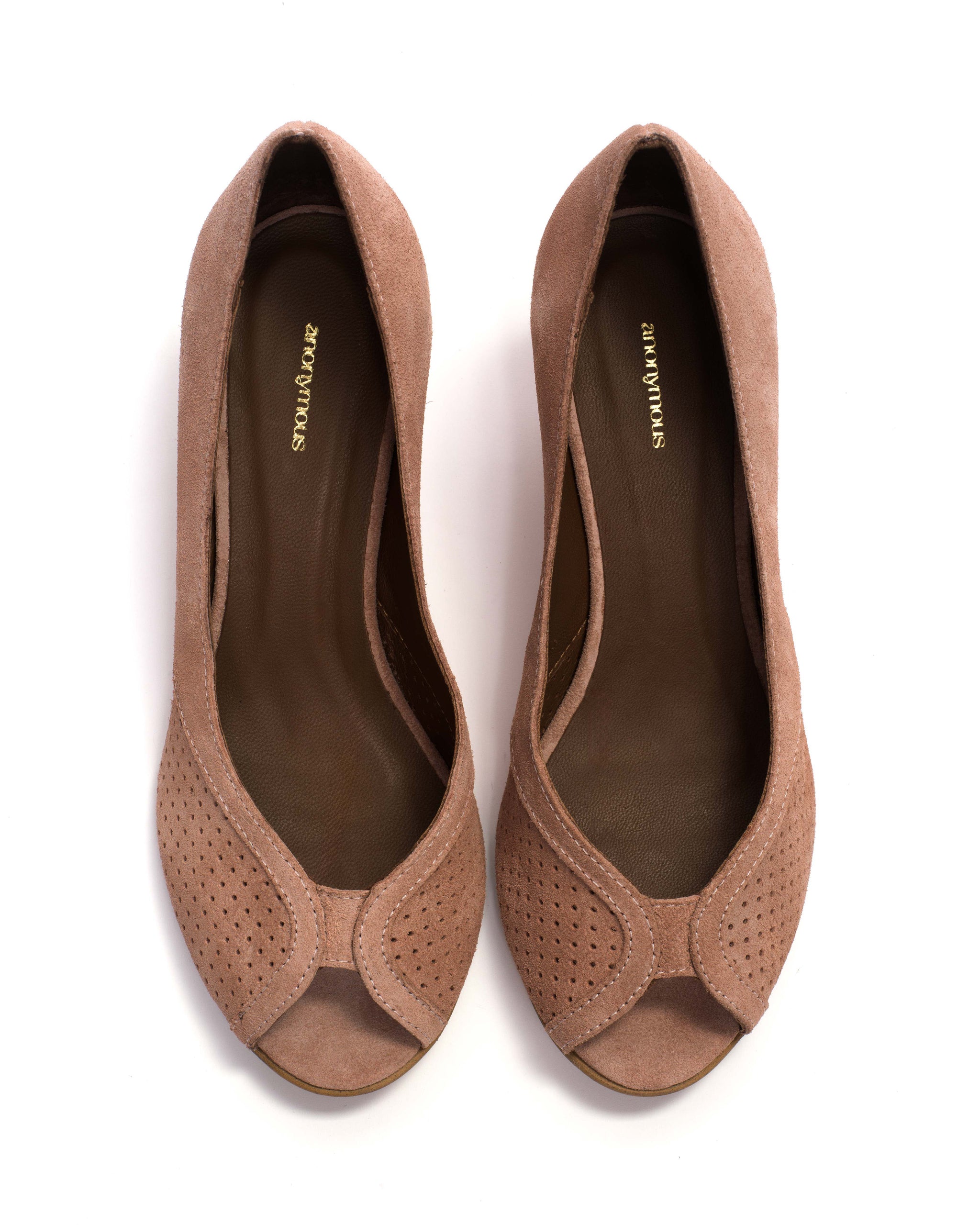 Tiffany stiletto Calf suede Burned rose - Anonymous Copenhagen