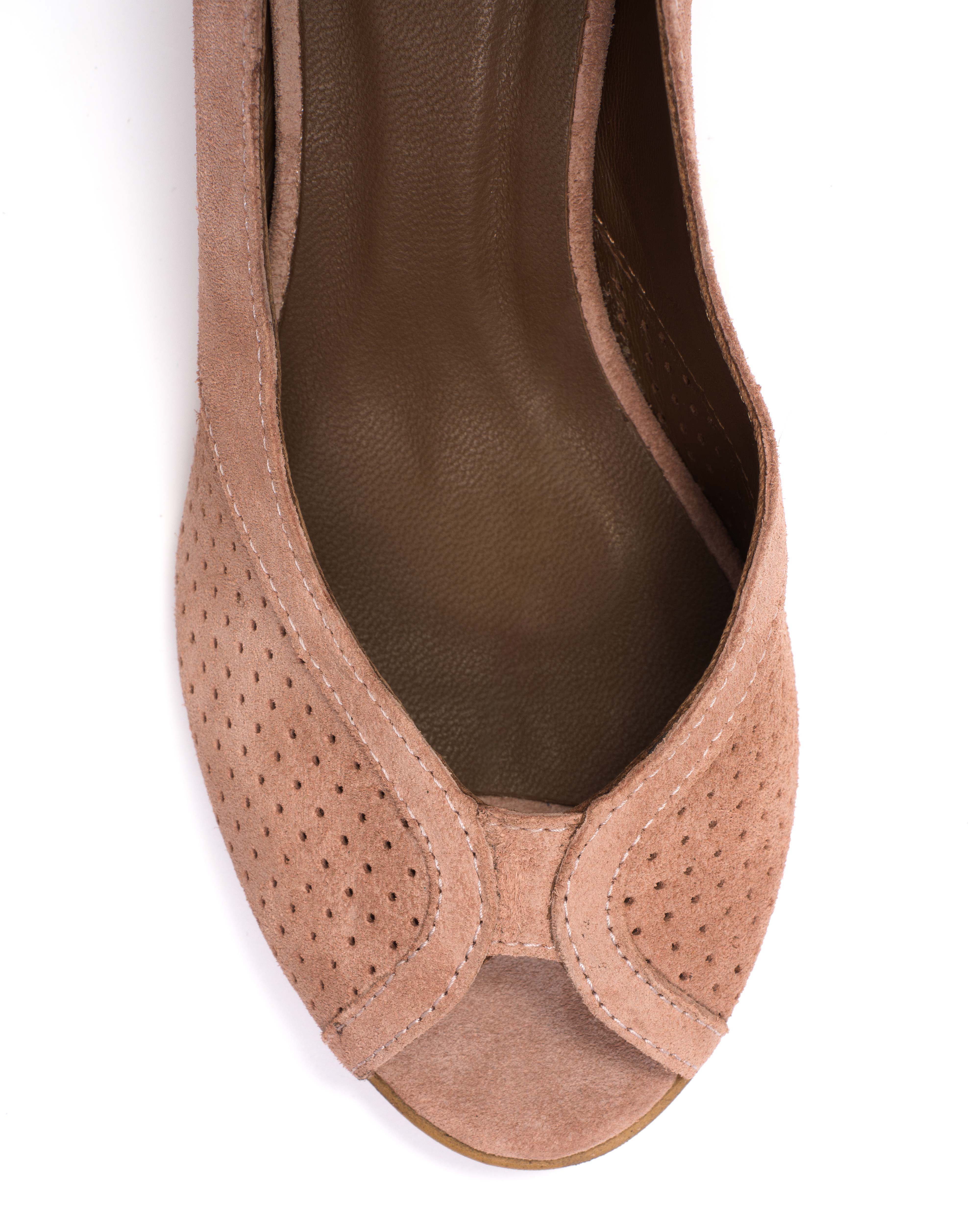 Tiffany stiletto Calf suede Burned rose