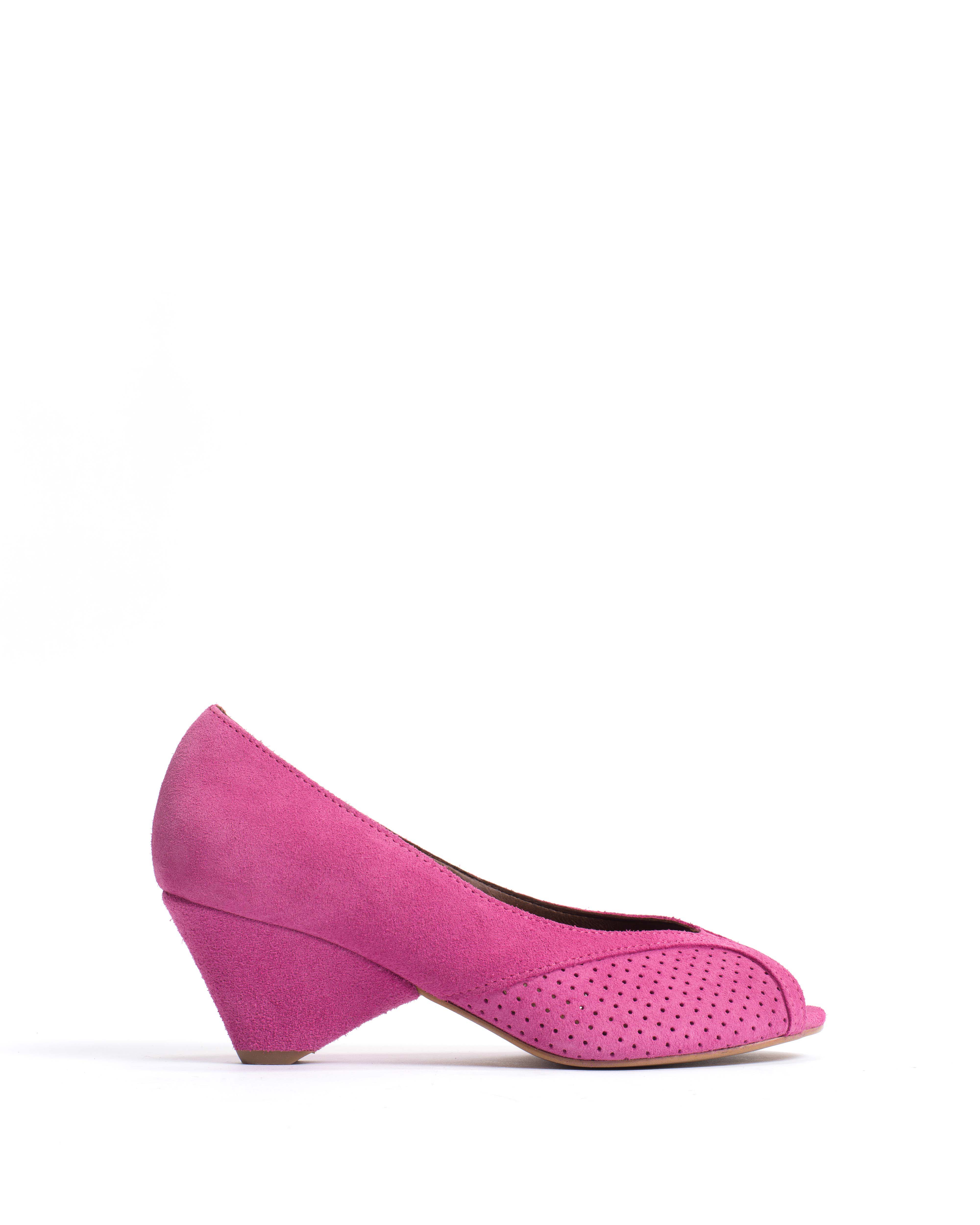 Tiffany triangle Calf suede Raspberry sorbet