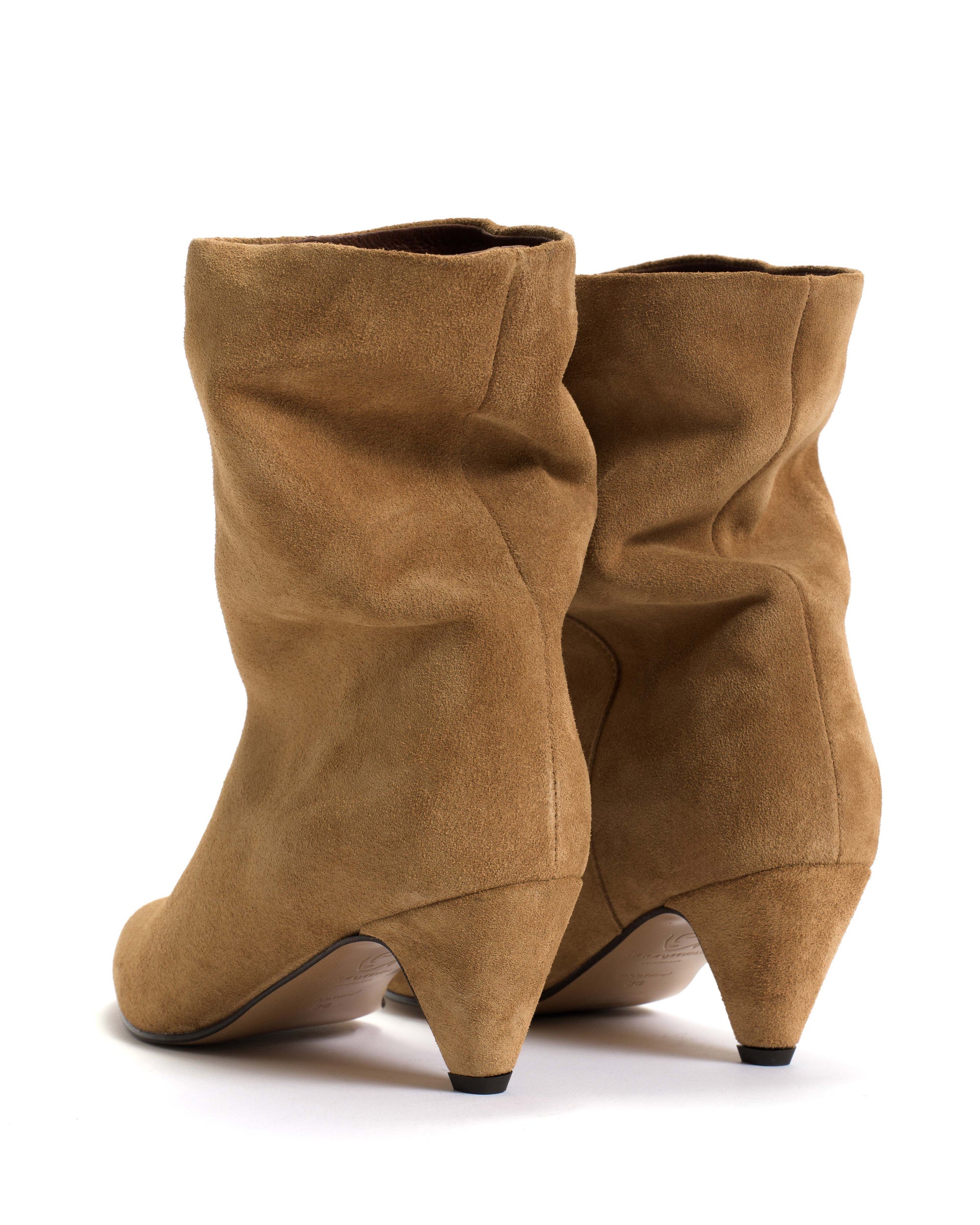 Vully 50 stiletto Calf suede Bamboo brown - Anonymous Copenhagen