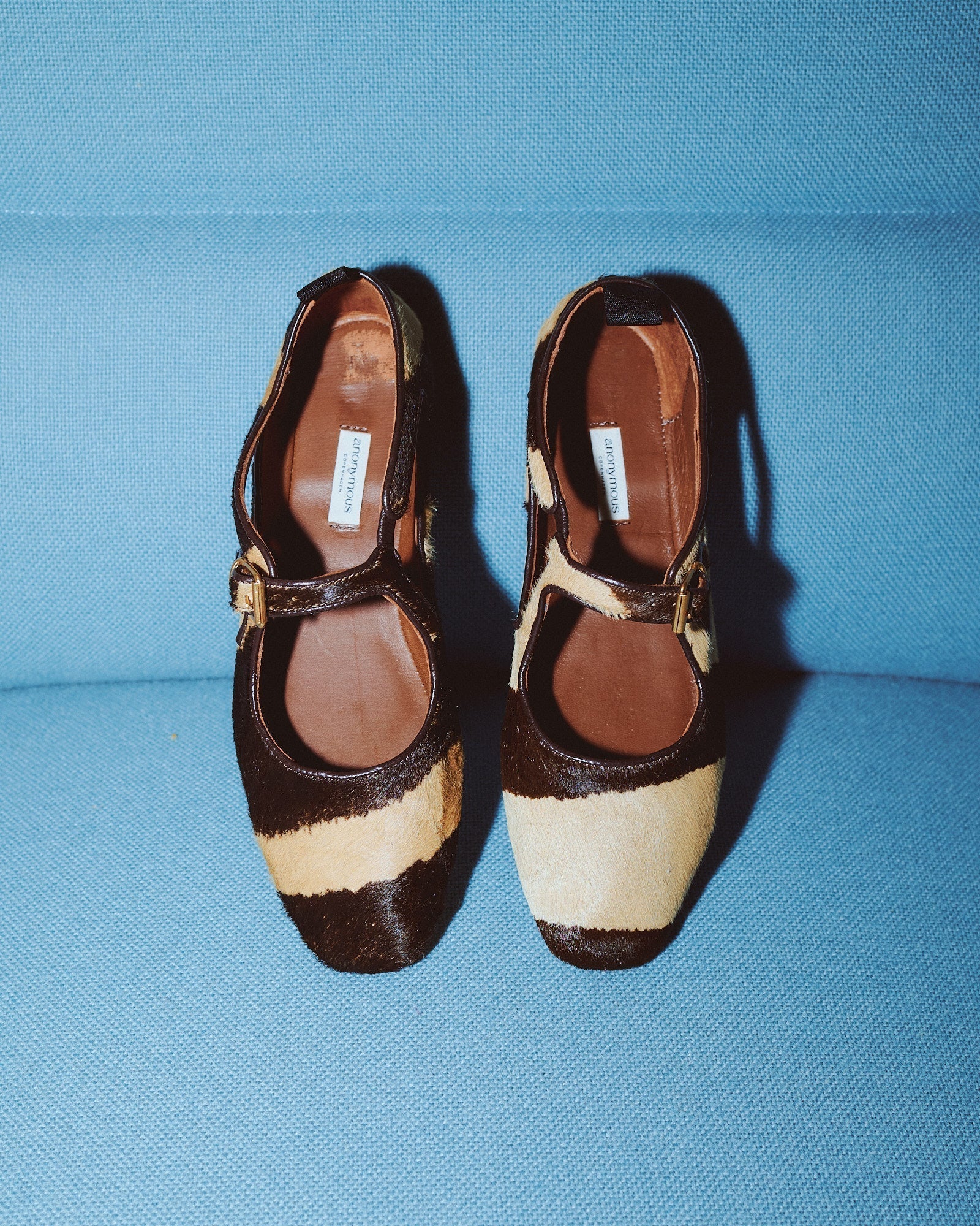 Calf hair leather