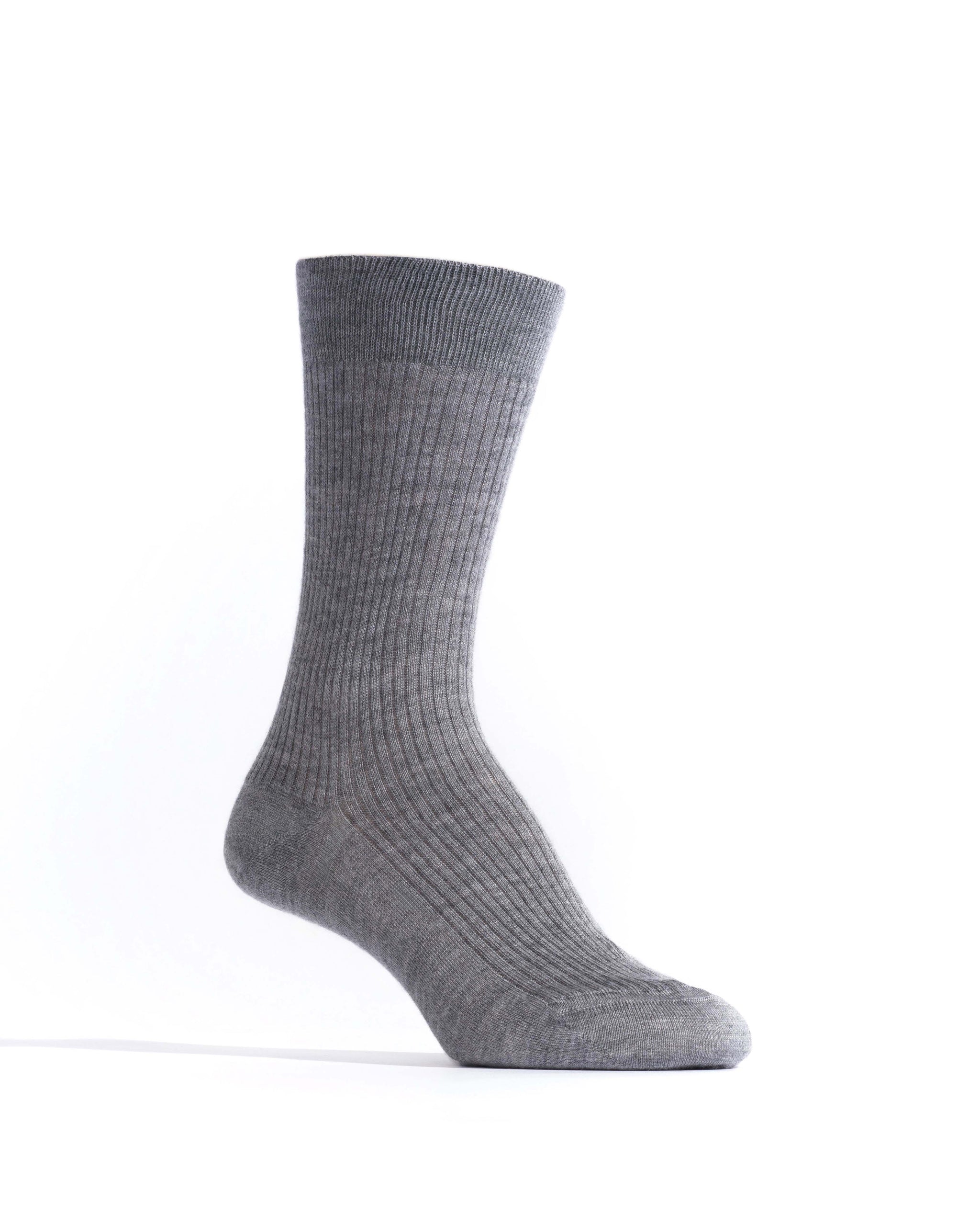 Ines silk cashmere socks 30% silk 70% cashmere Shark grey - Anonymous Copenhagen Socks