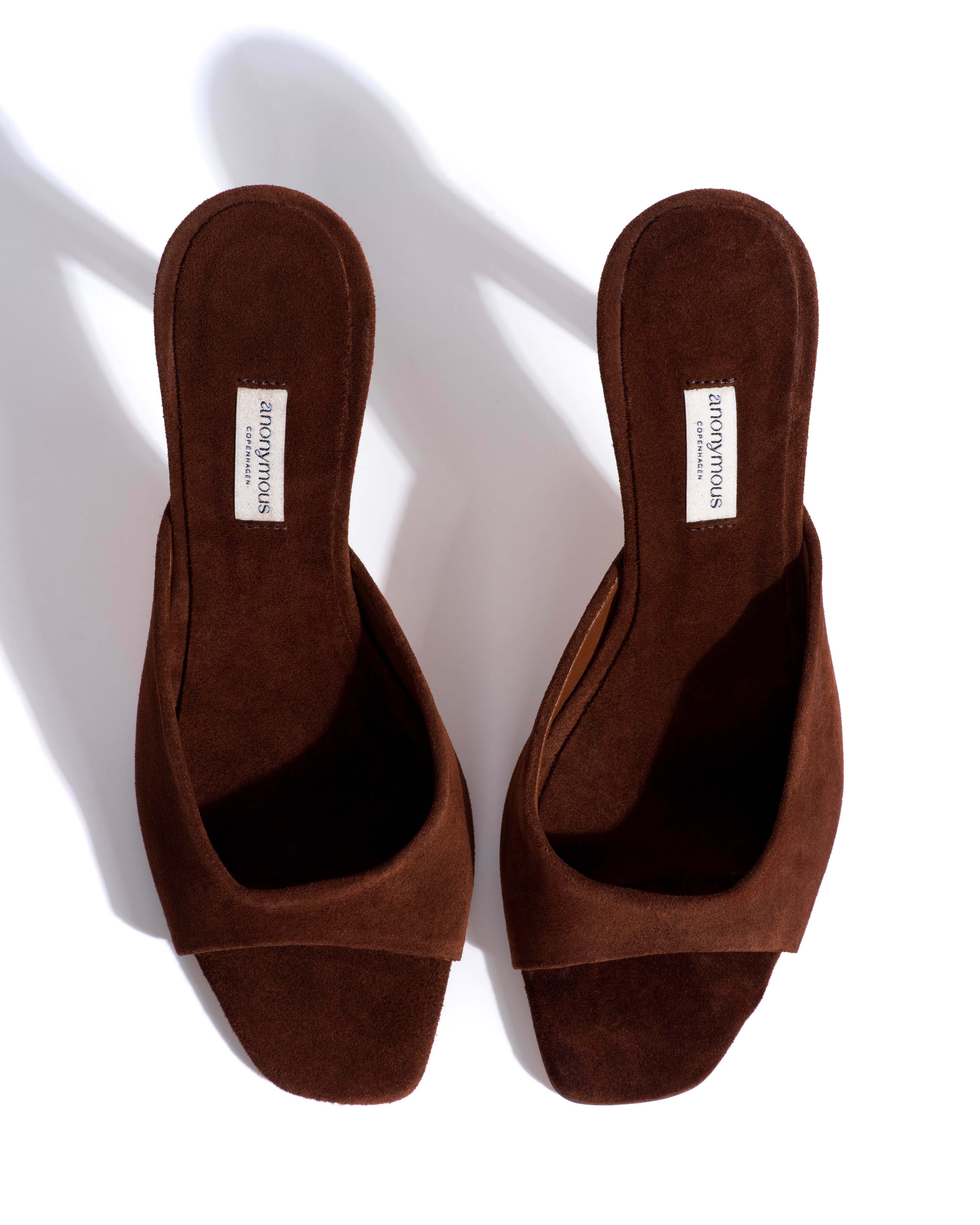 Mazy 100 Calf suede Chocolate