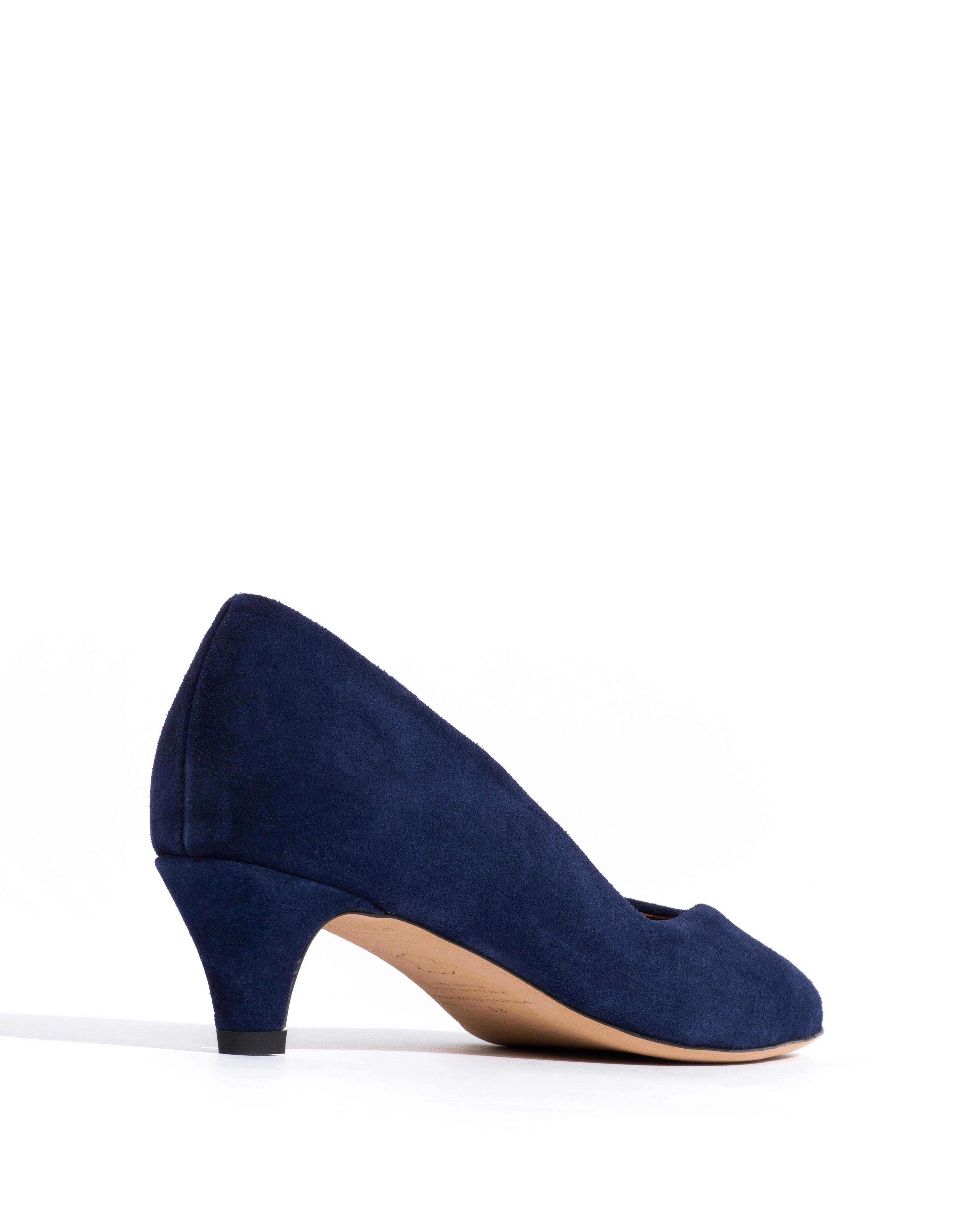 Trini 40 stiletto Calf suede Ink blue