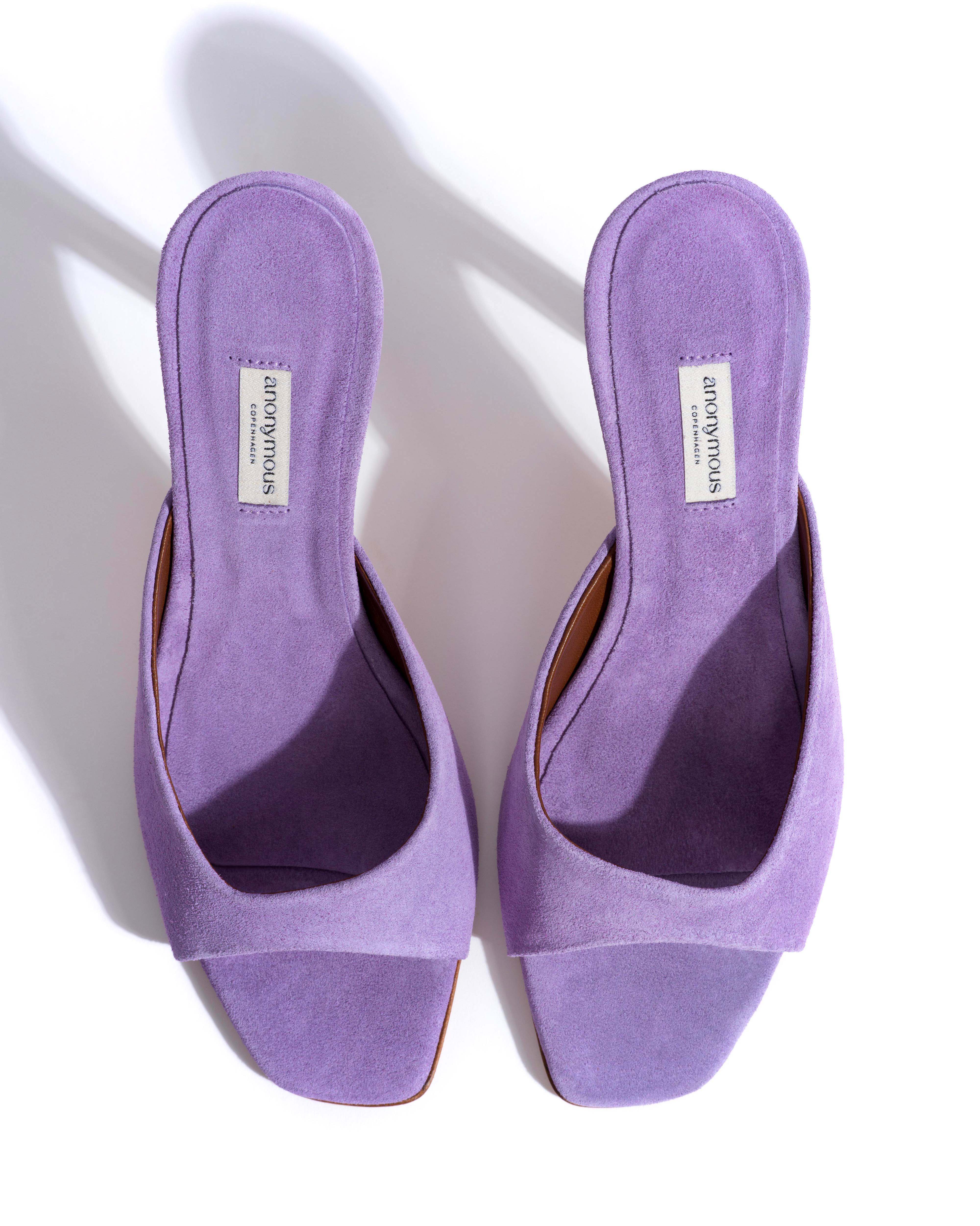 Mazy 100 Calf suede Lavender ice