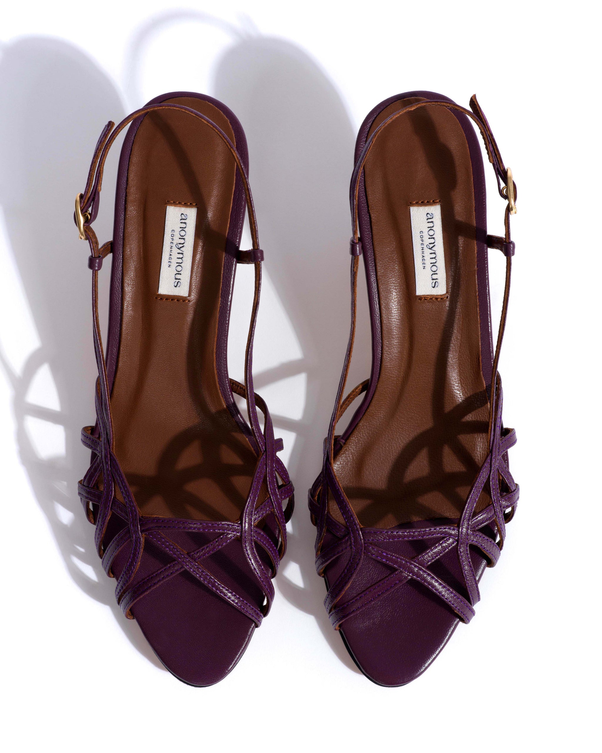 Scarlett 50 kitten Shiny lamb Fig purple - Anonymous Copenhagen Heels