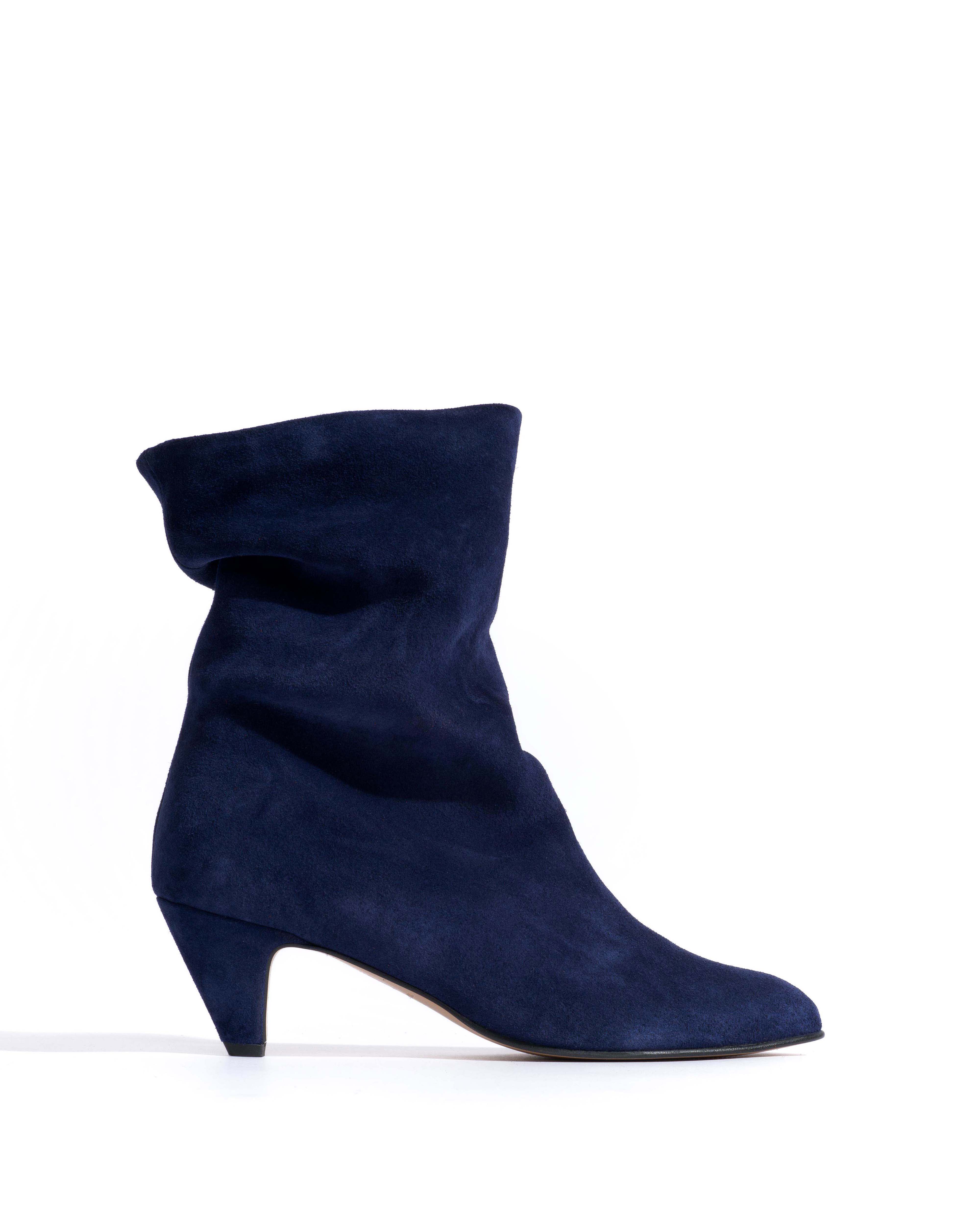 Vully 50 stiletto Calf suede Ink blue