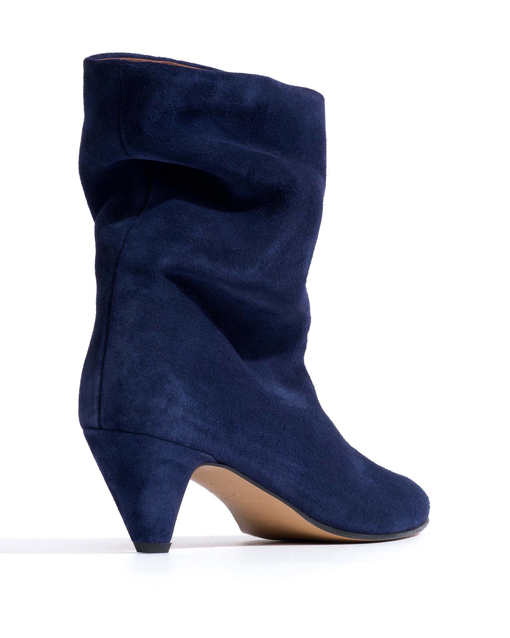 Vully 50 stiletto Calf suede Ink blue - Anonymous Copenhagen Ankle boots