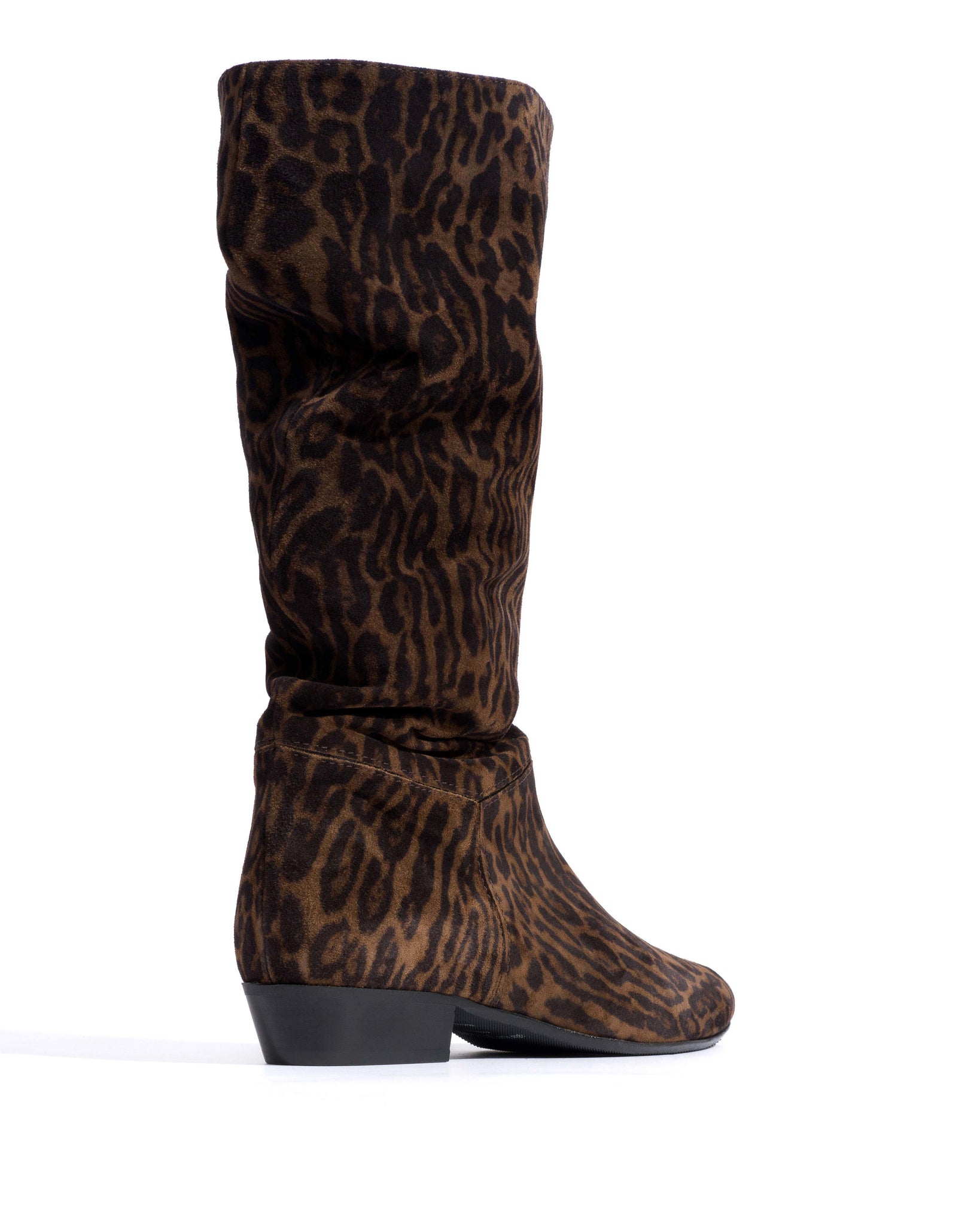 Jasmina 20 Calf suede print & sleek leather Jaguar & black