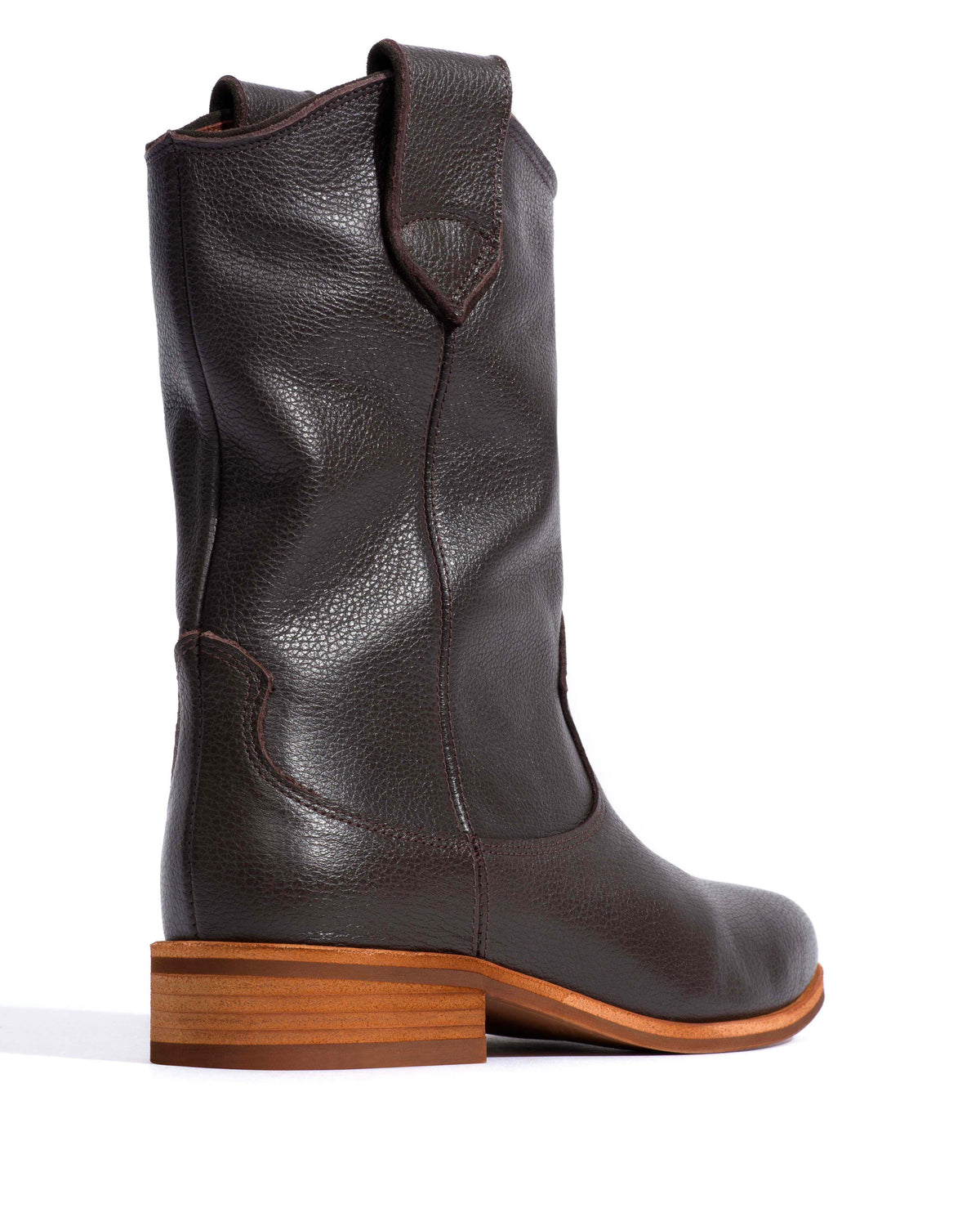 Claudia Natural grain soft calf Espresso brown