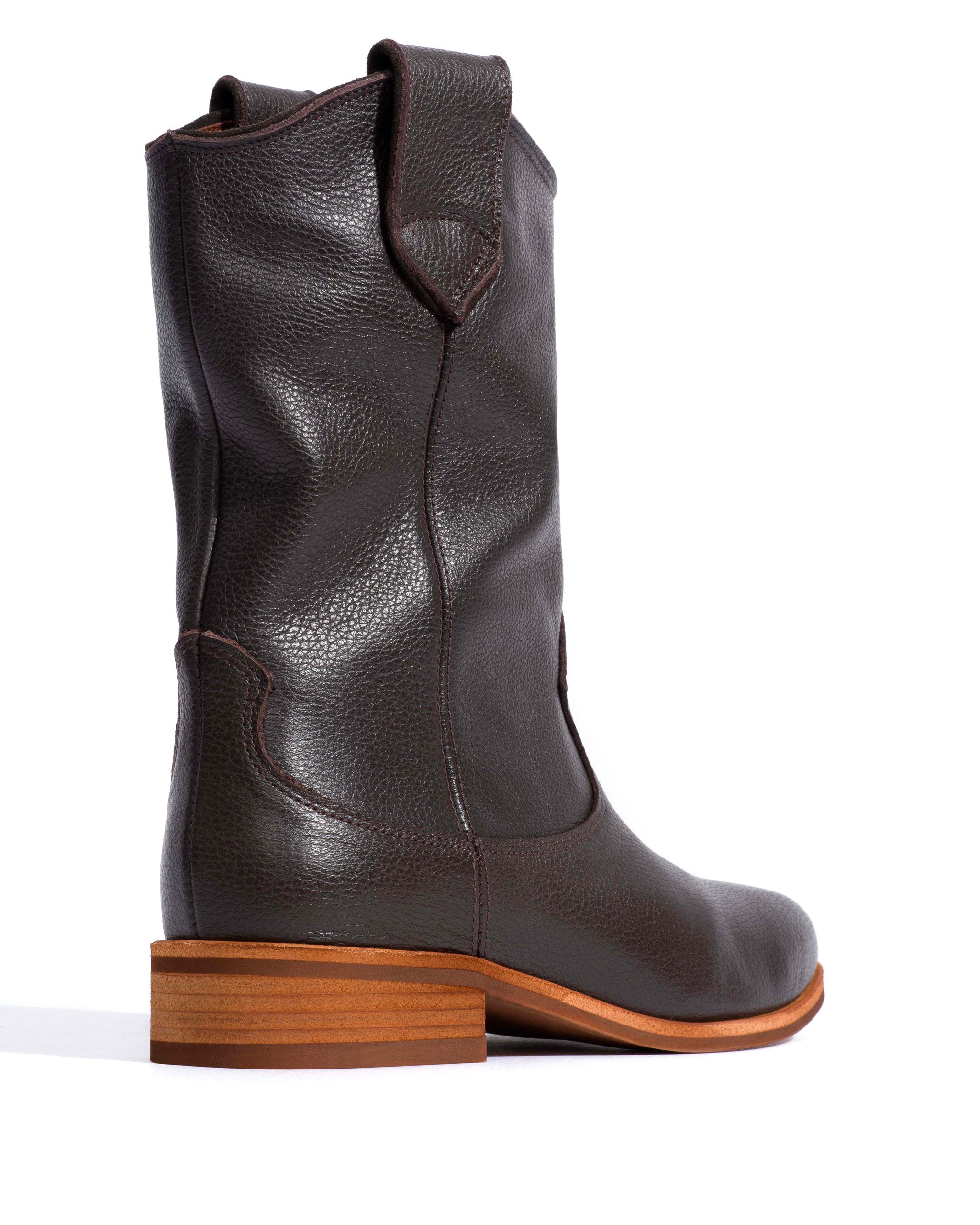 Claudia Natural grain soft calf Espresso brown