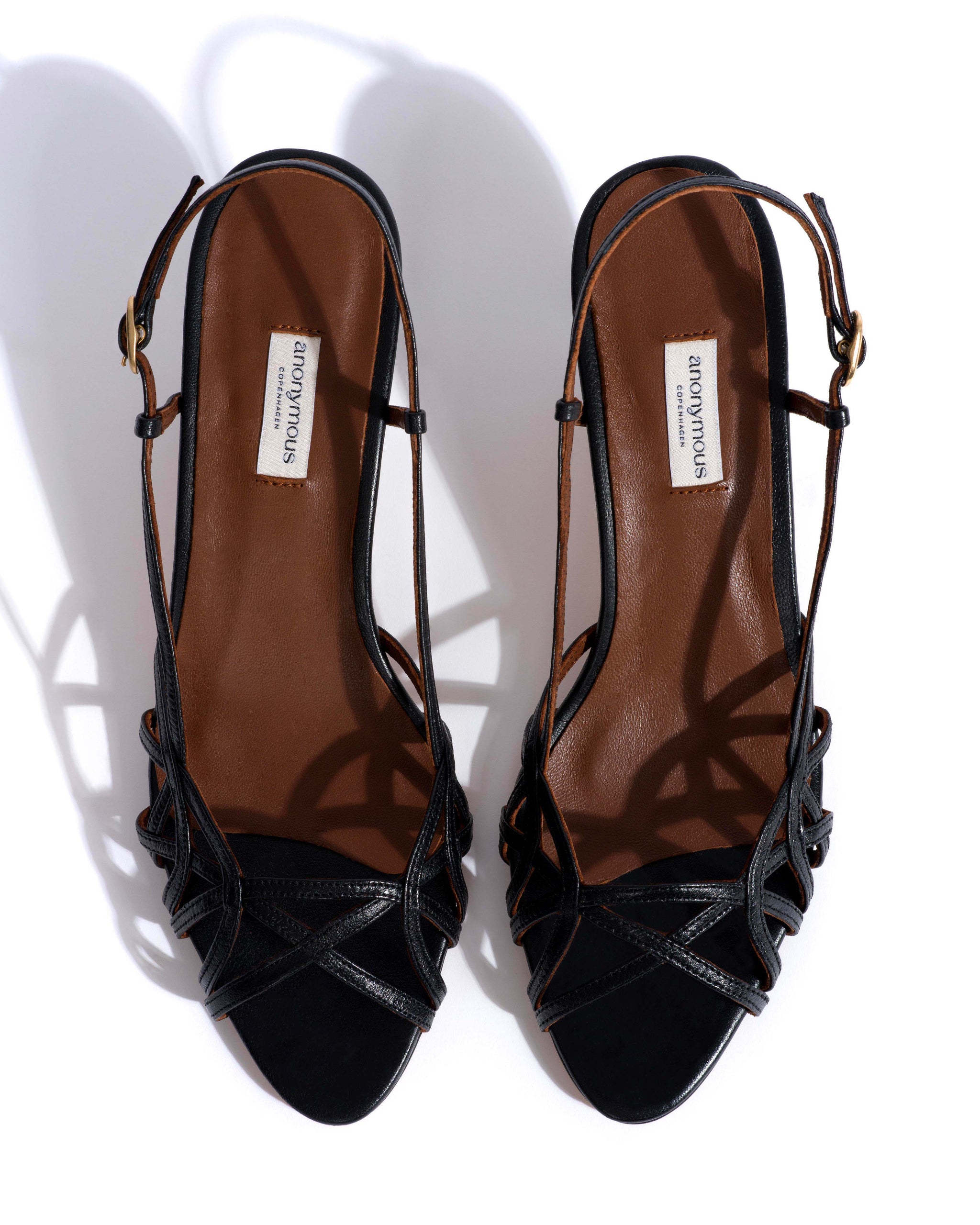 Scarlett 50 kitten Shiny lamb Black - Anonymous Copenhagen Heels