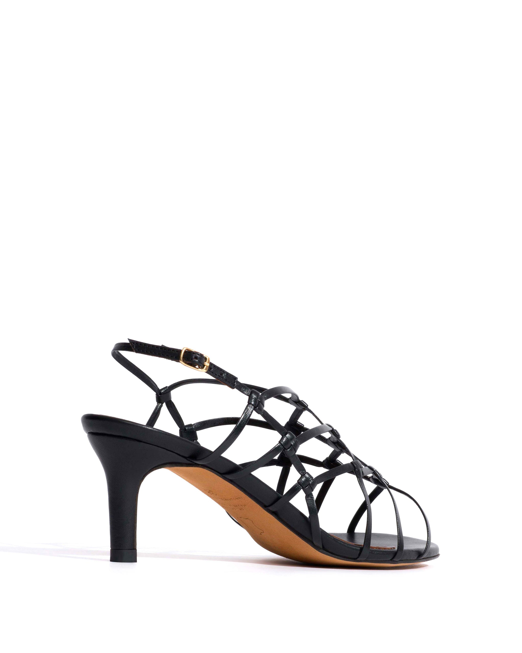 Conie 55 hand-braided Hand-braided leather Black - Anonymous Copenhagen Heels