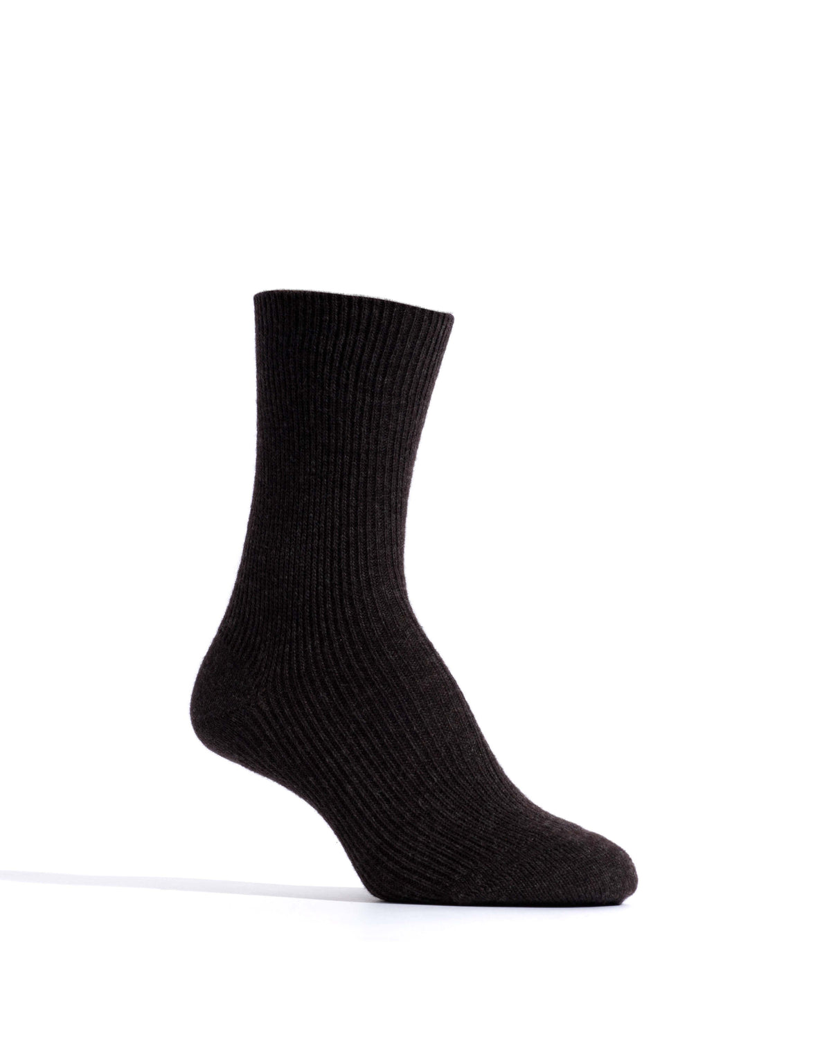 Lanai cashmere socks 70% wool 30% cashmere Espresso brown