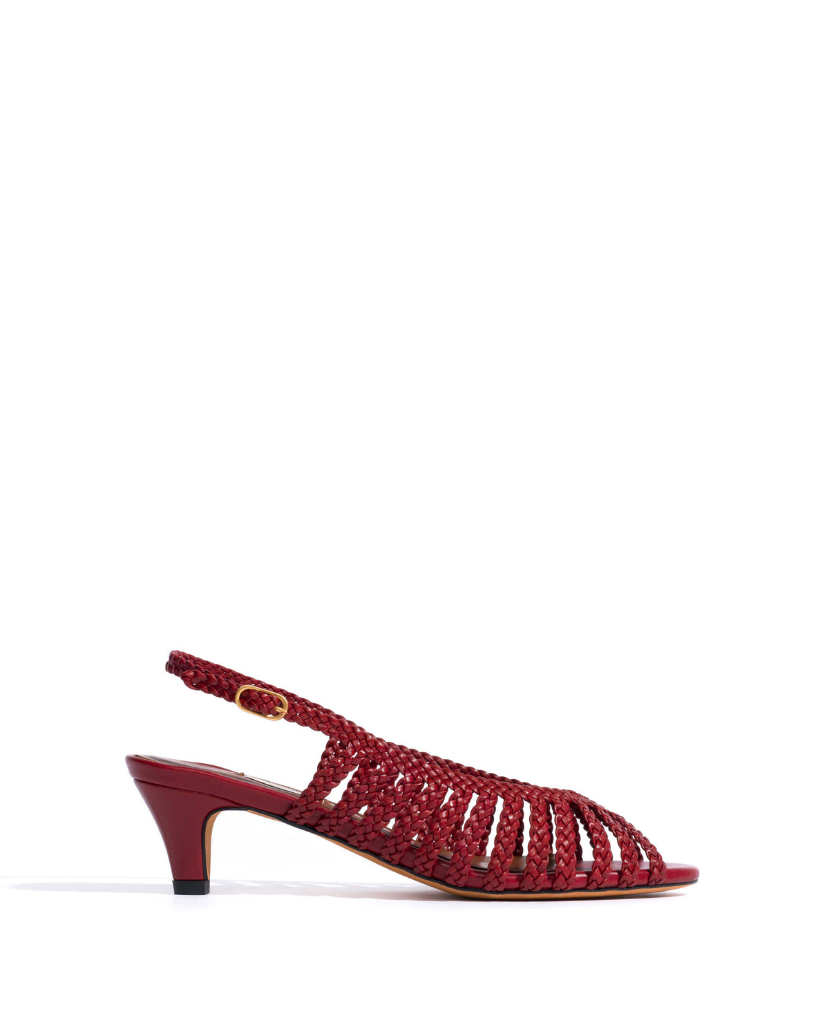 Carminho 40 hand-braided Hand-braided leather Pomegranate