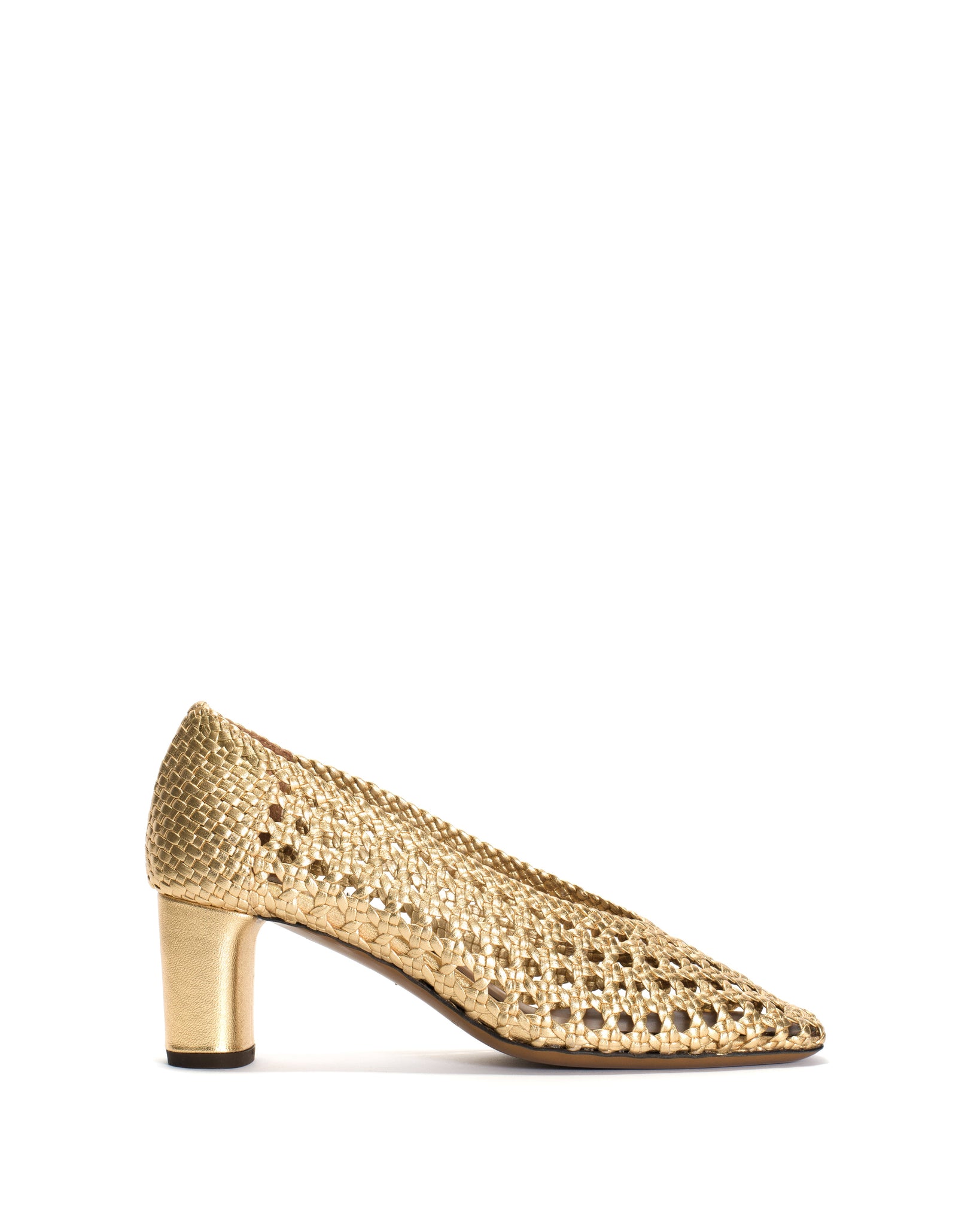Sessi 60 Hand-braided leather Gold