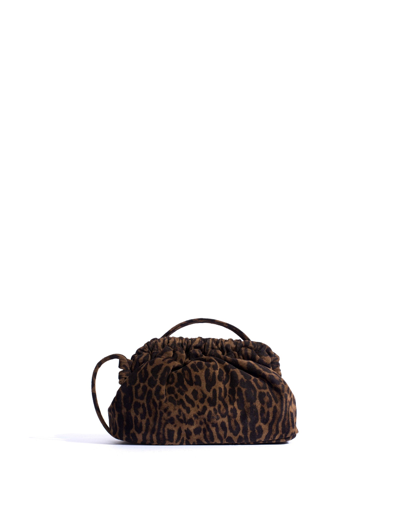 Hally petite cloud bag Calf suede print Jaguar