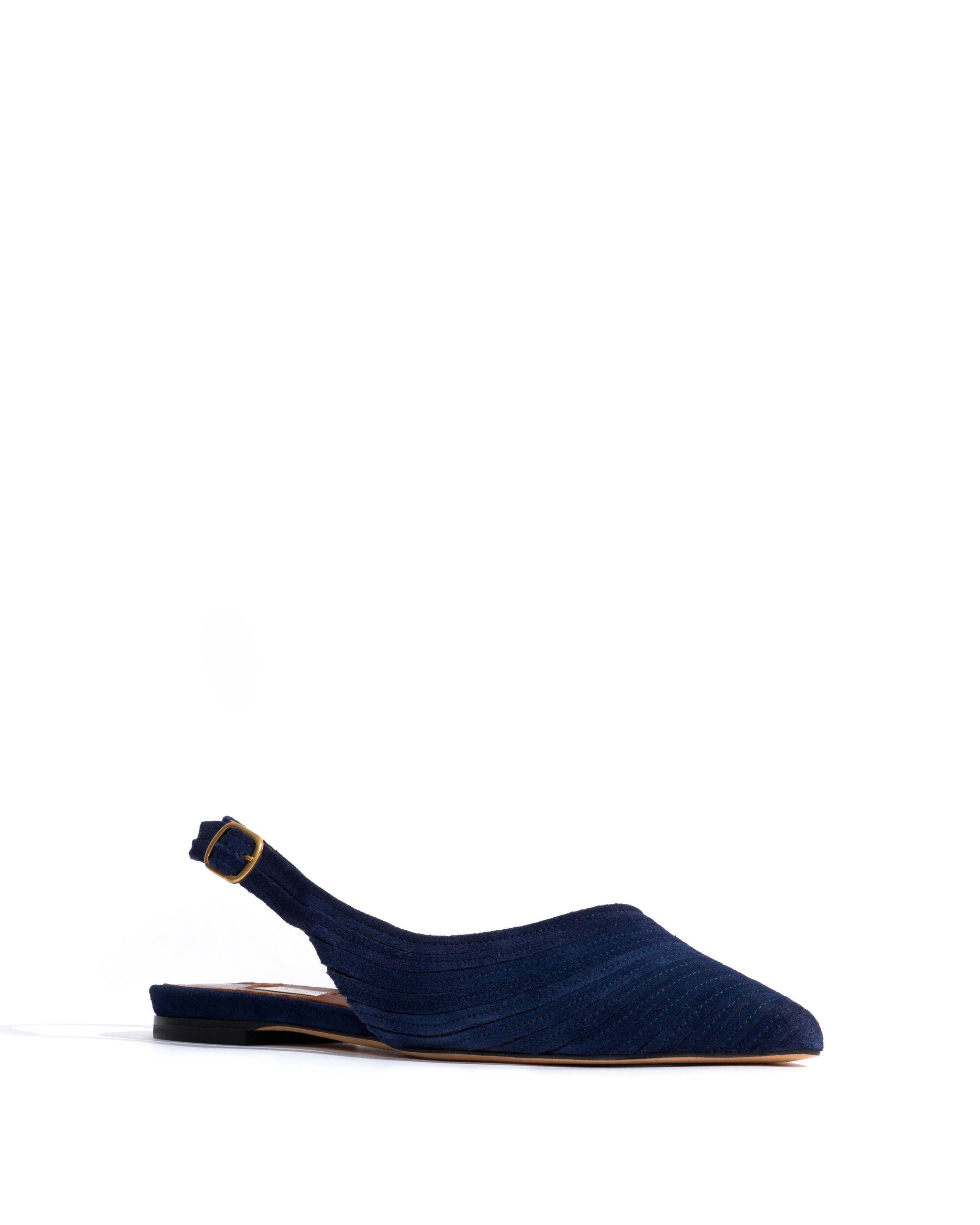Carla 10 Calf suede Ink blue - Anonymous Copenhagen Shoes