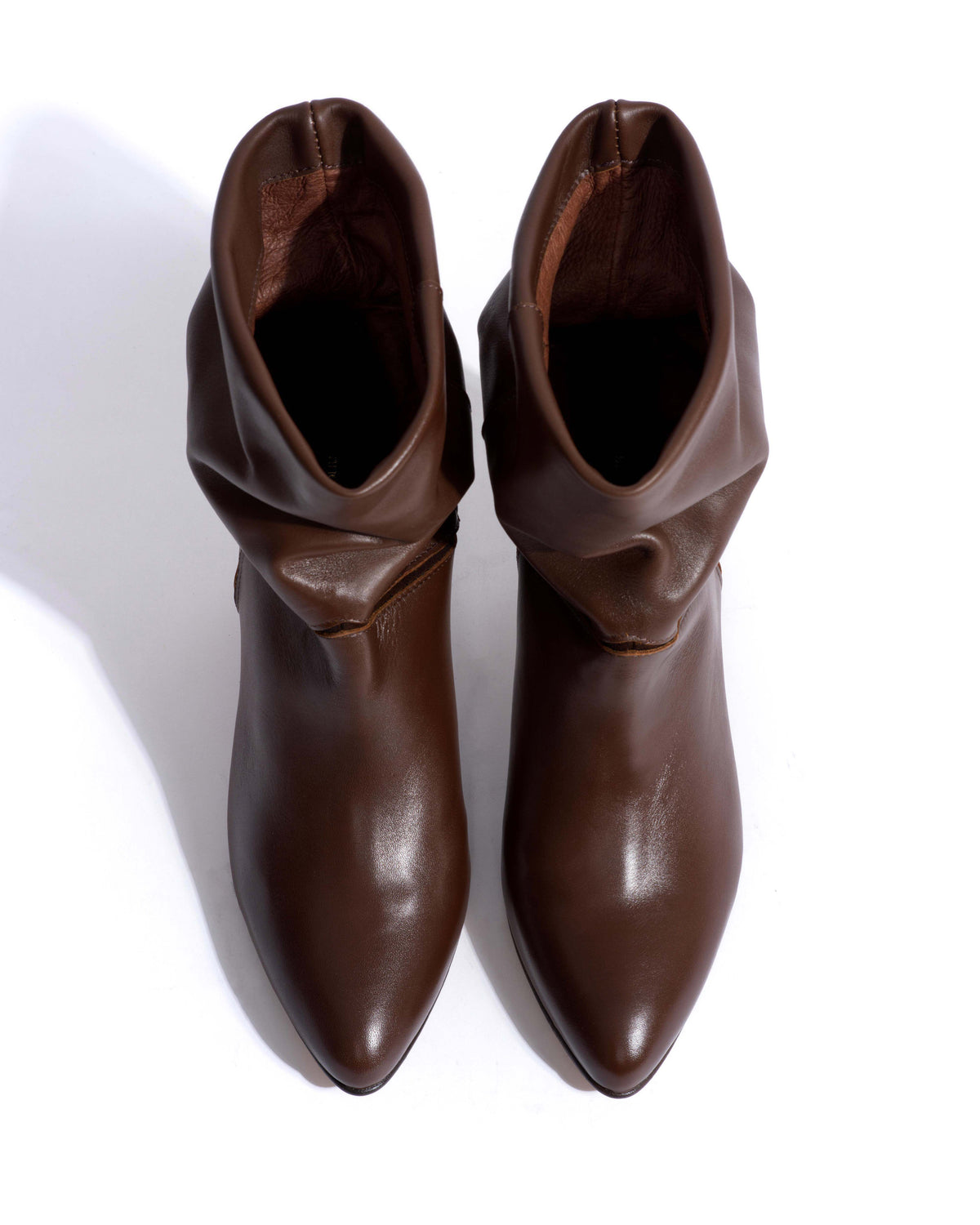 Jassi 50 stiletto Soft calf & suede leather Chocolate