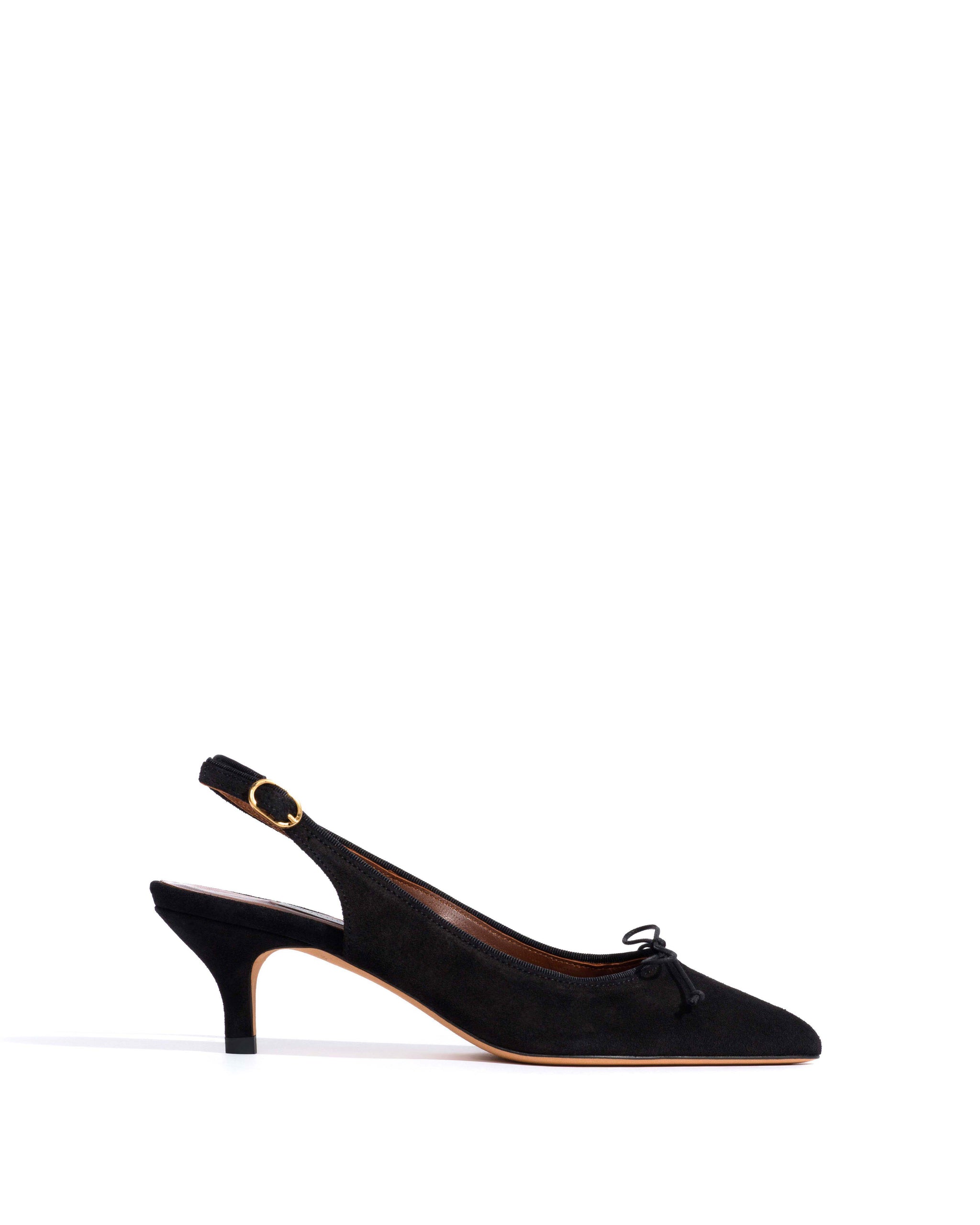 Kasy 50 kitten Calf suede Black - Anonymous Copenhagen Heels
