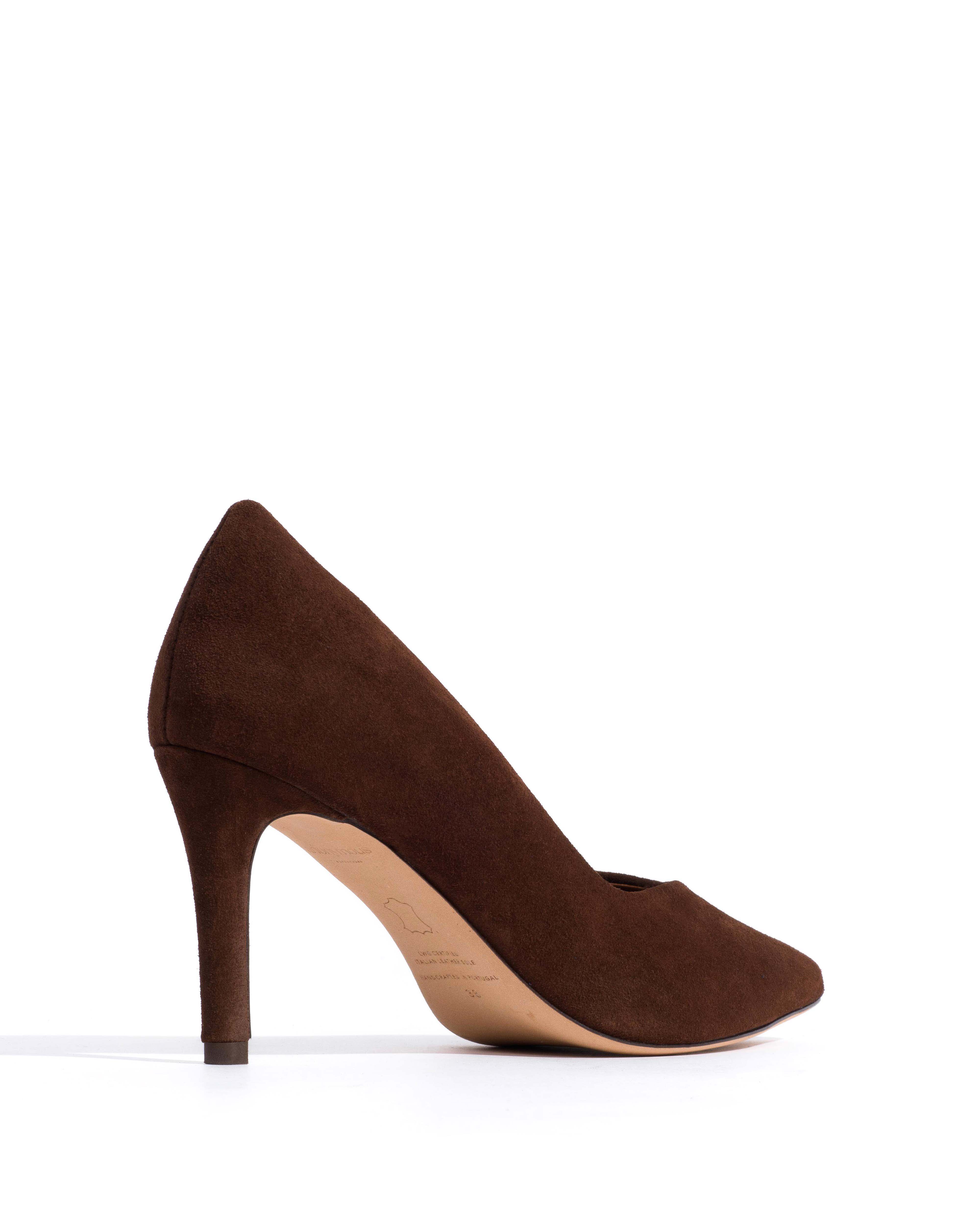 Trini 75 Calf suede Chocolate