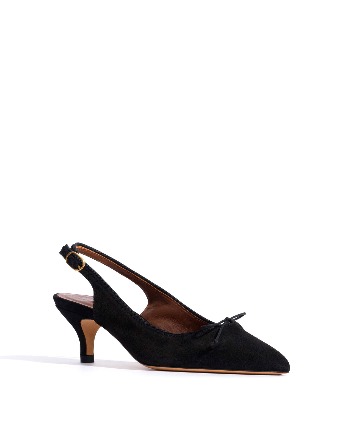 Kasy 50 kitten Calf suede Black