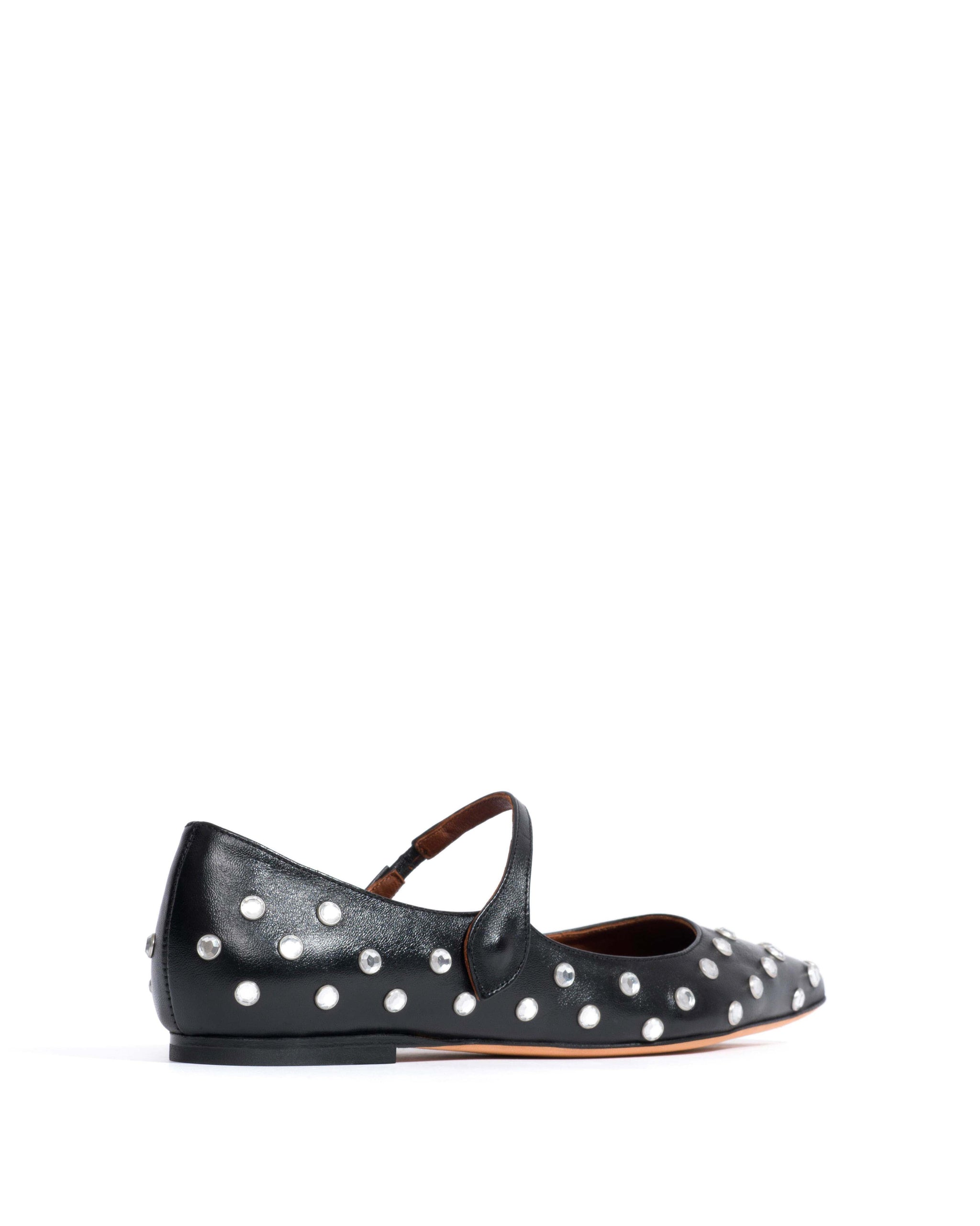 Fifi crystals Shiny lamb Black - Anonymous Copenhagen Flat-loafers & ballerinas & pumps