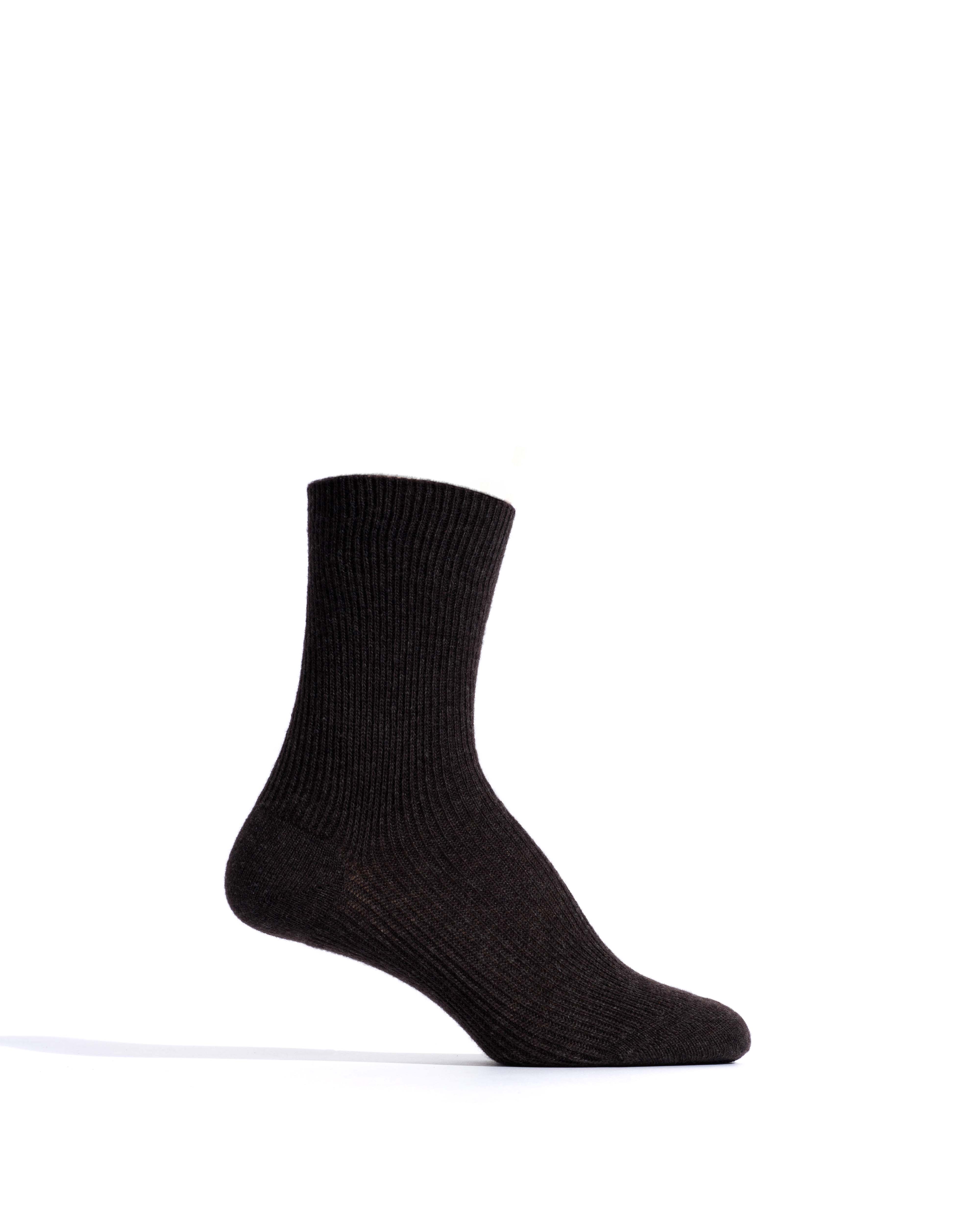 Lanai cashmere socks 70% wool 30% cashmere Espresso brown