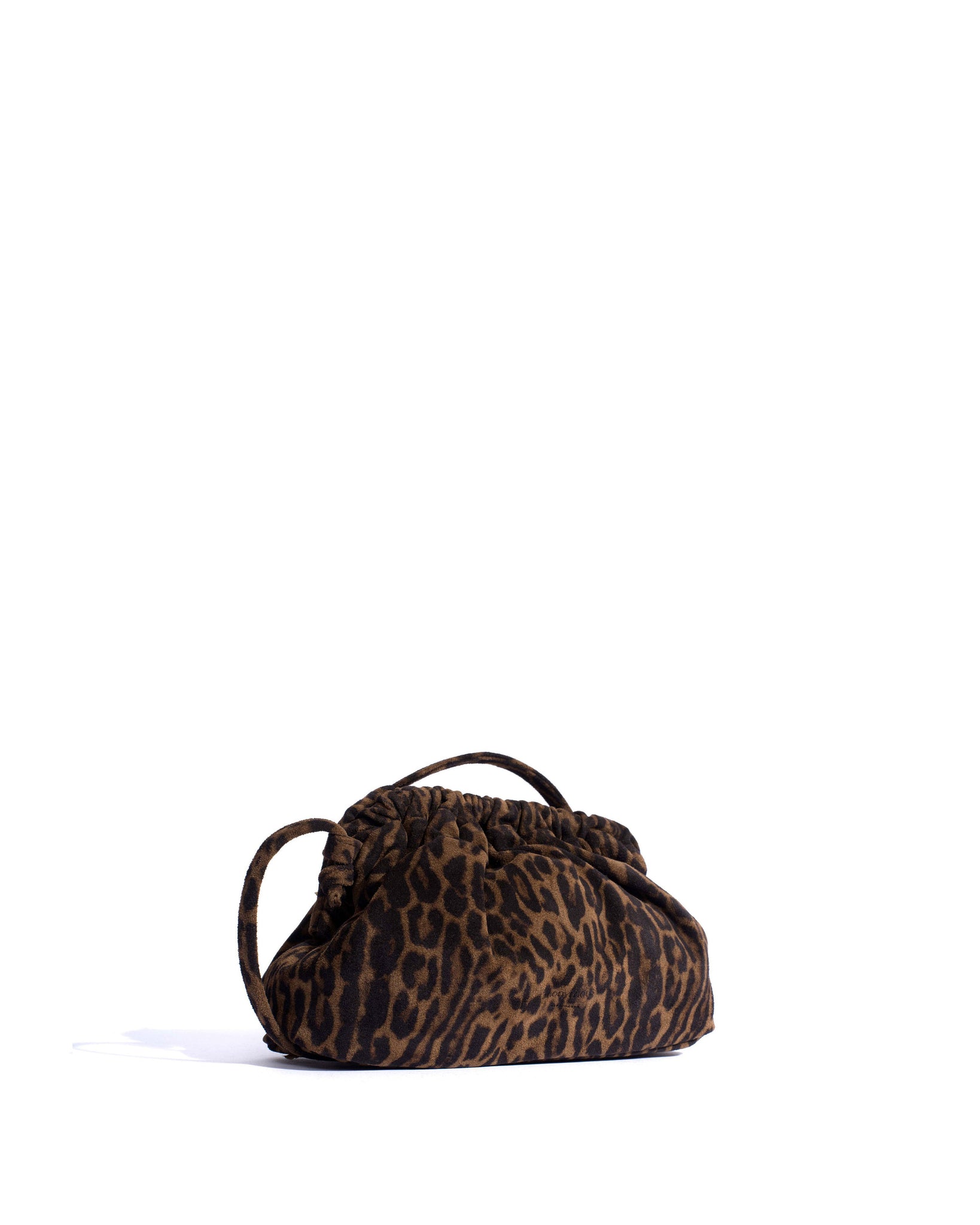 Hally petite cloud bag Calf suede print Jaguar