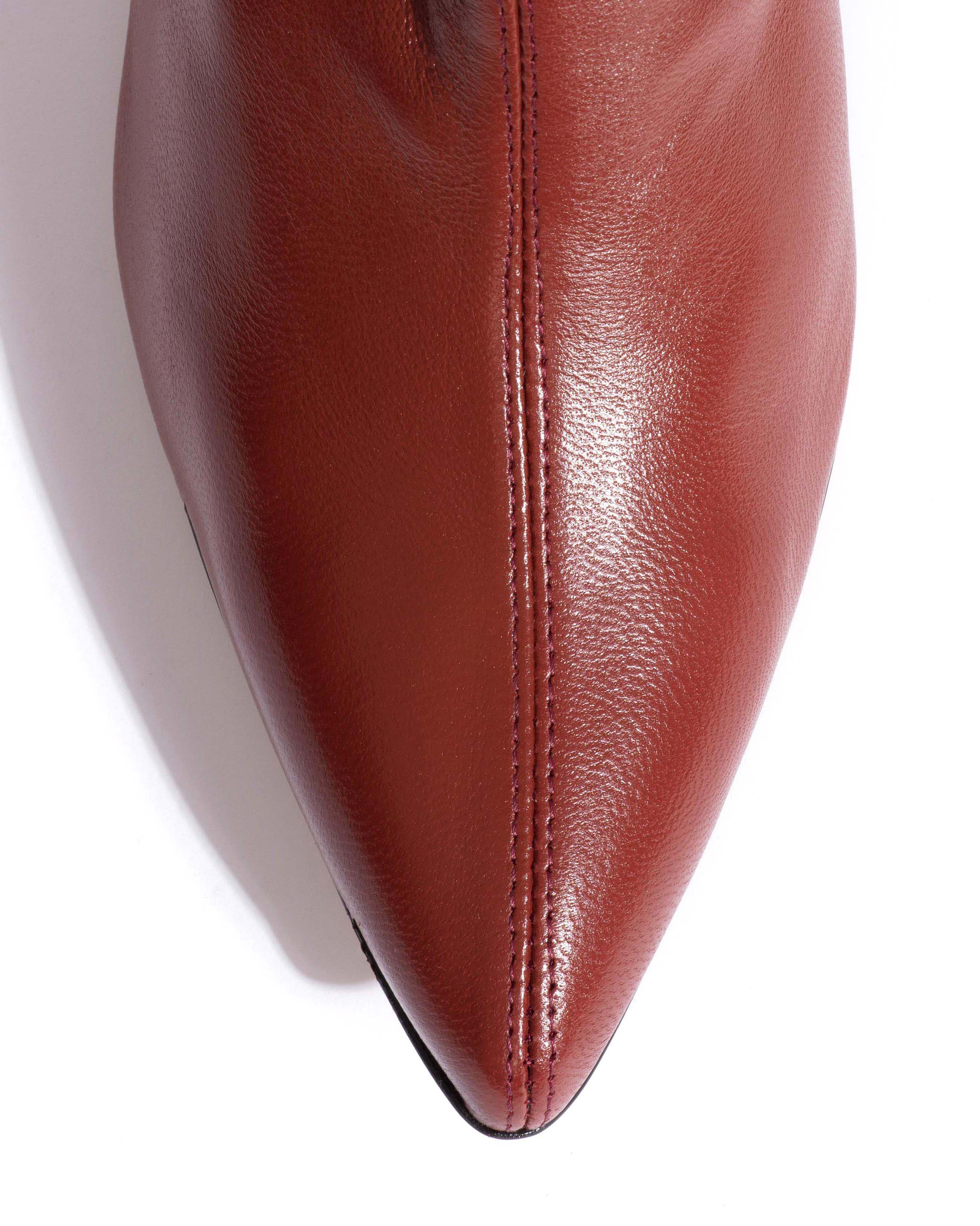 Sweeney 40 stiletto Silky calf Terracotta