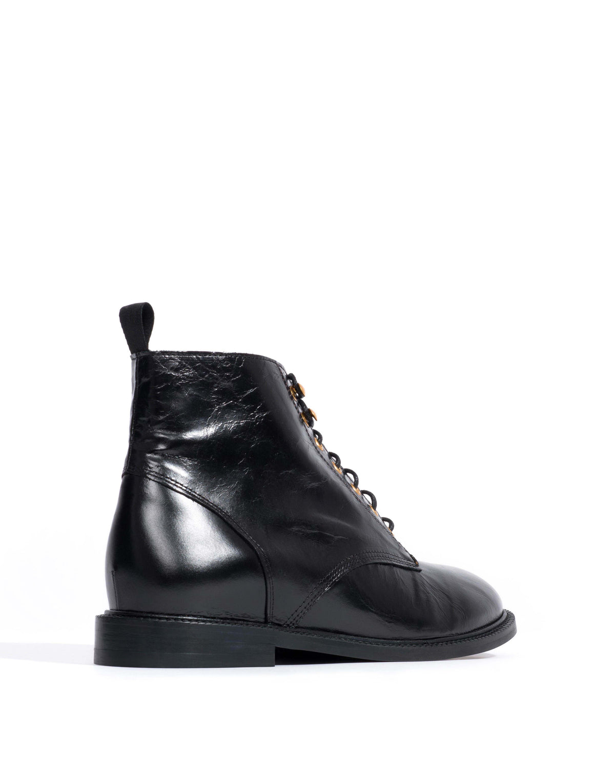 Valery Crinkled soft calf Black