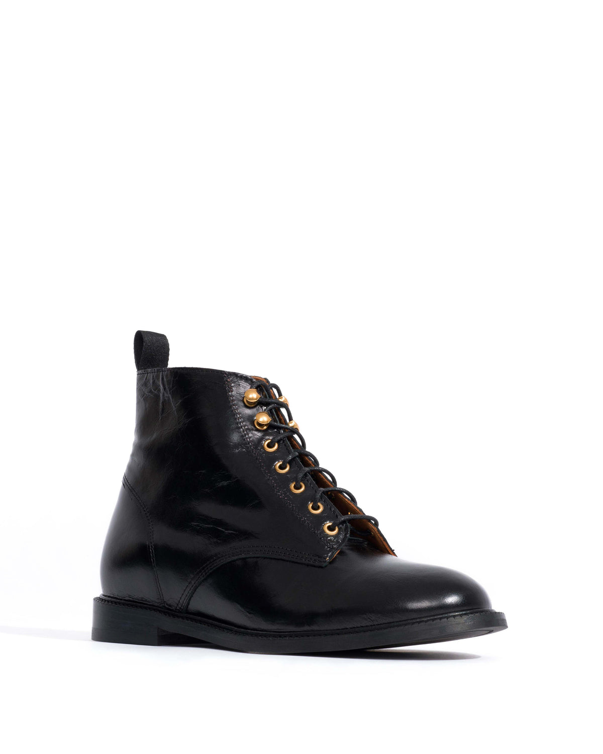 Valery Crinkled soft calf Black