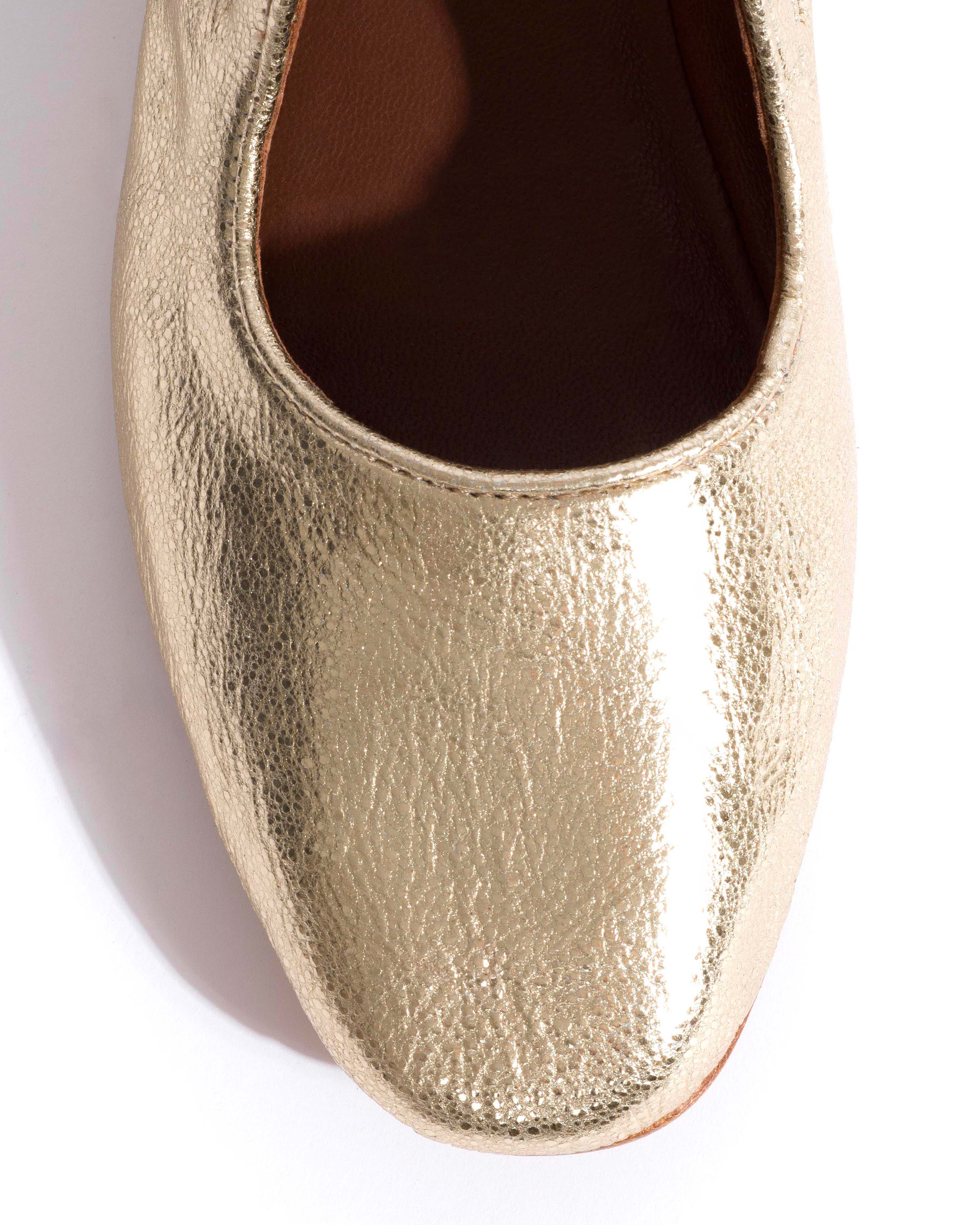 Praise Grained metallic goat Champagne