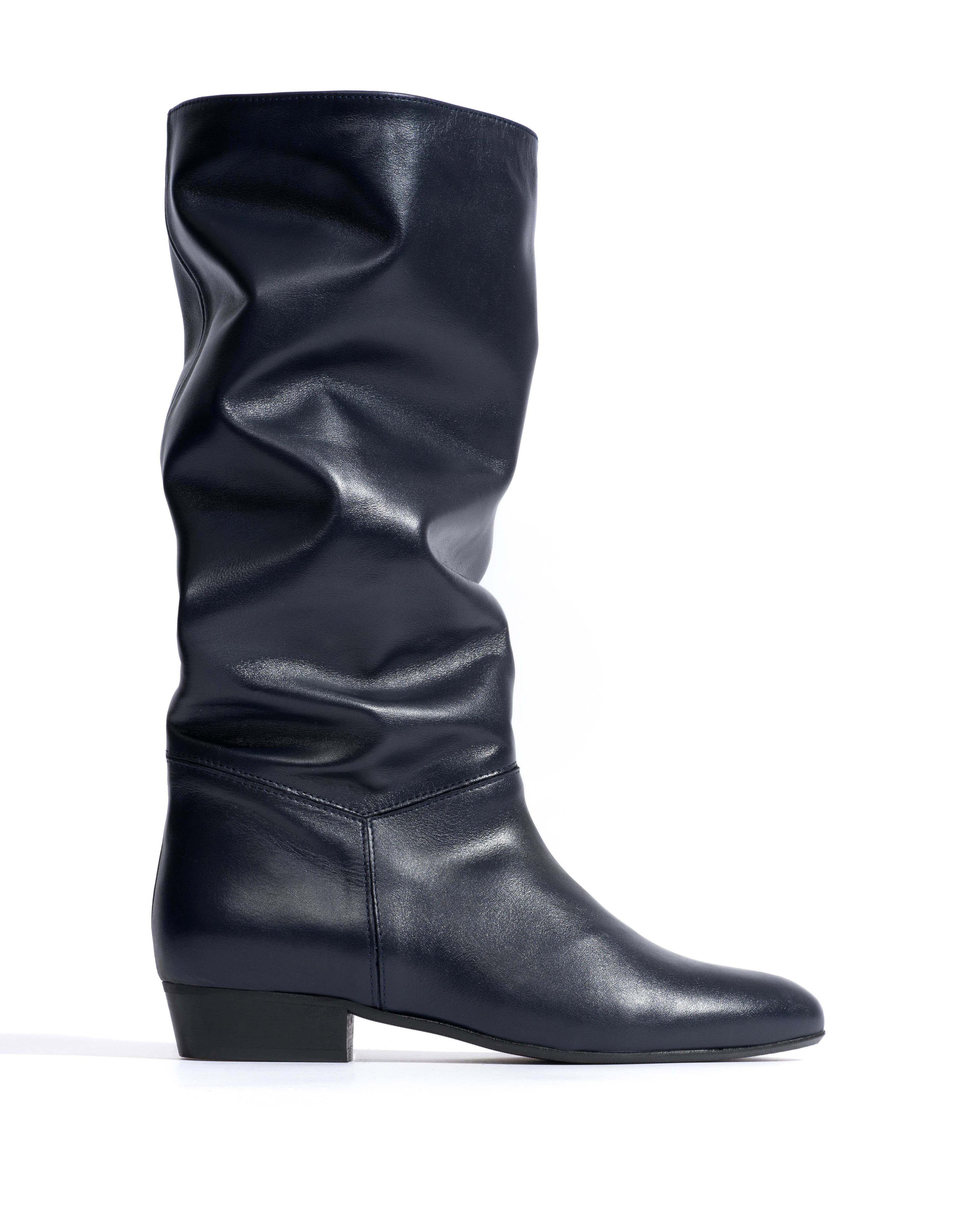 Jasmina 20 Soft calf & suede leather Dark blue & ink blue