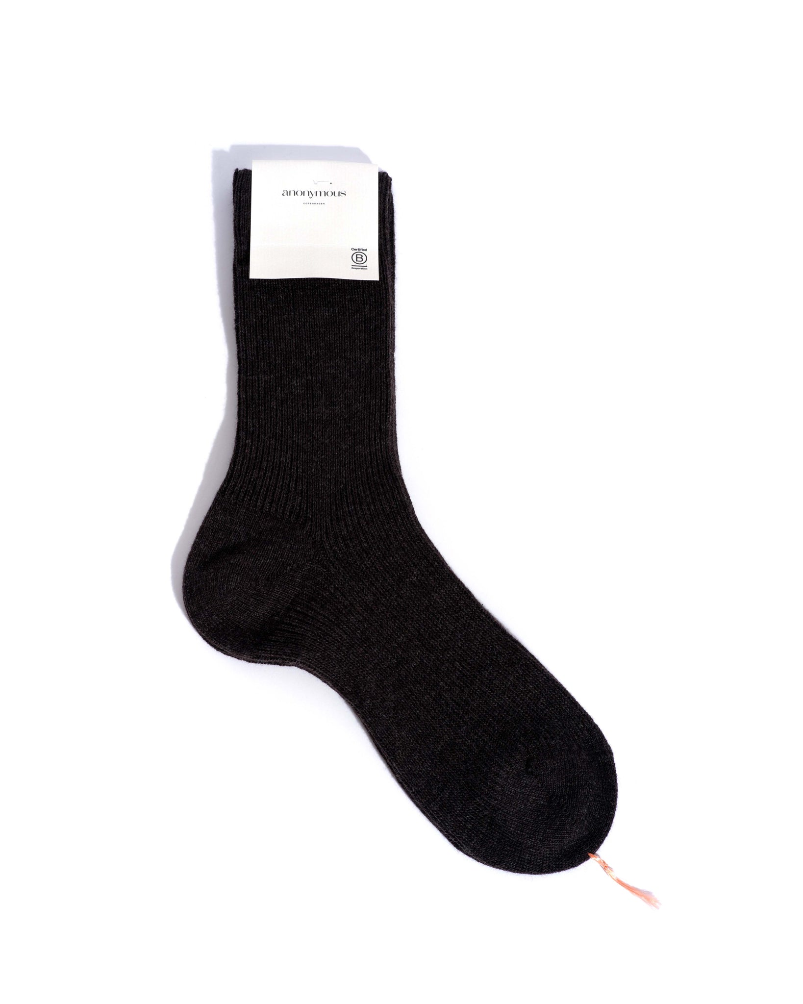 Lanai cashmere socks 70% wool 30% cashmere Espresso brown - Anonymous Copenhagen Socks