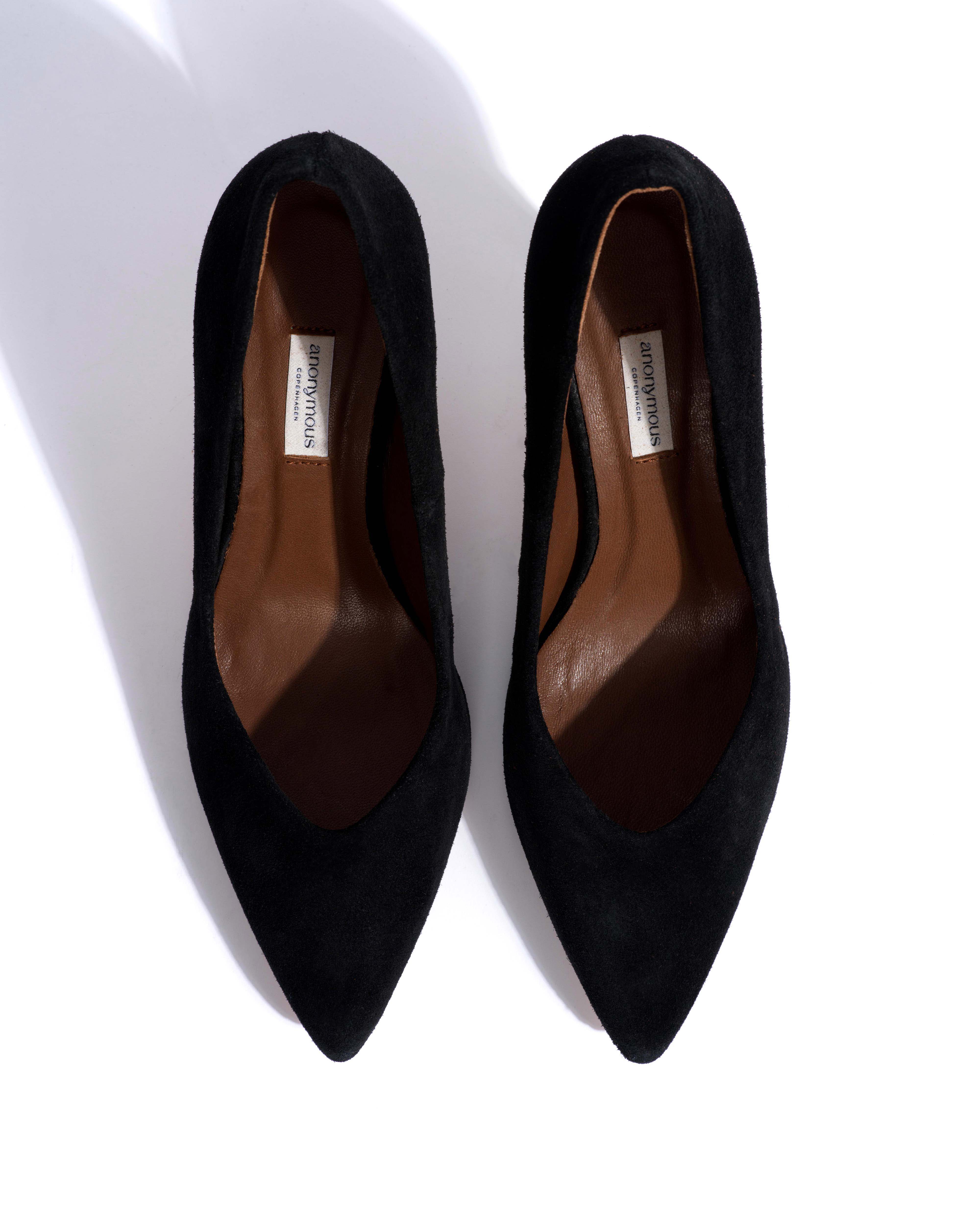 Trini 75 Calf suede Black