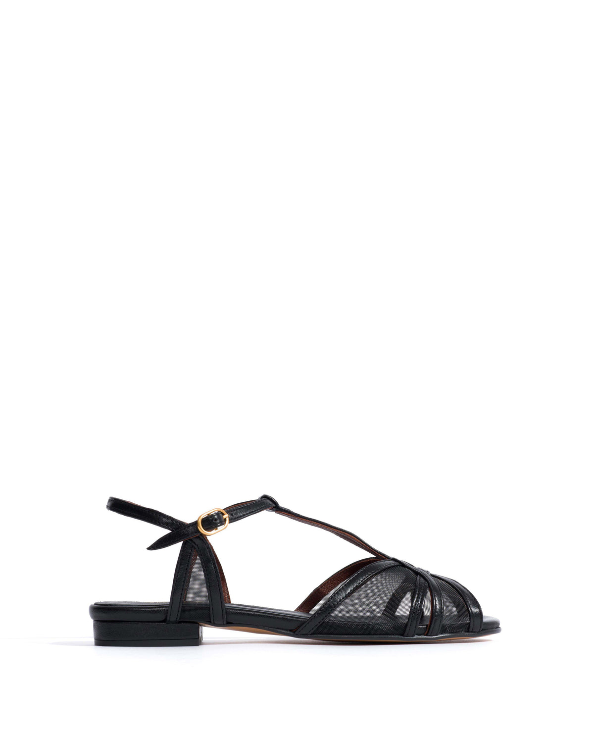 Therese 20 mesh Shiny lamb & mesh Black