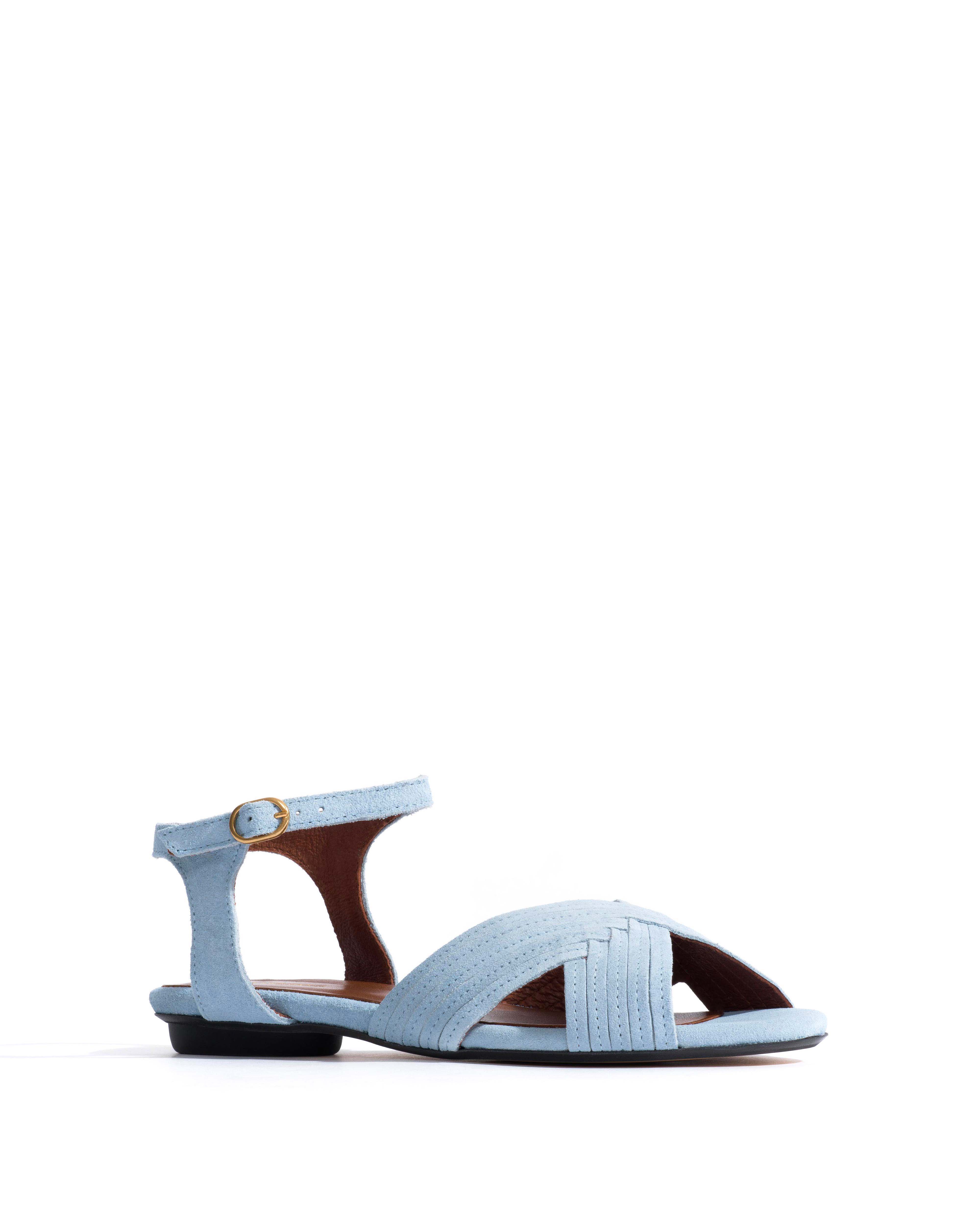 Niabi 10 Calf suede Porcelain blue