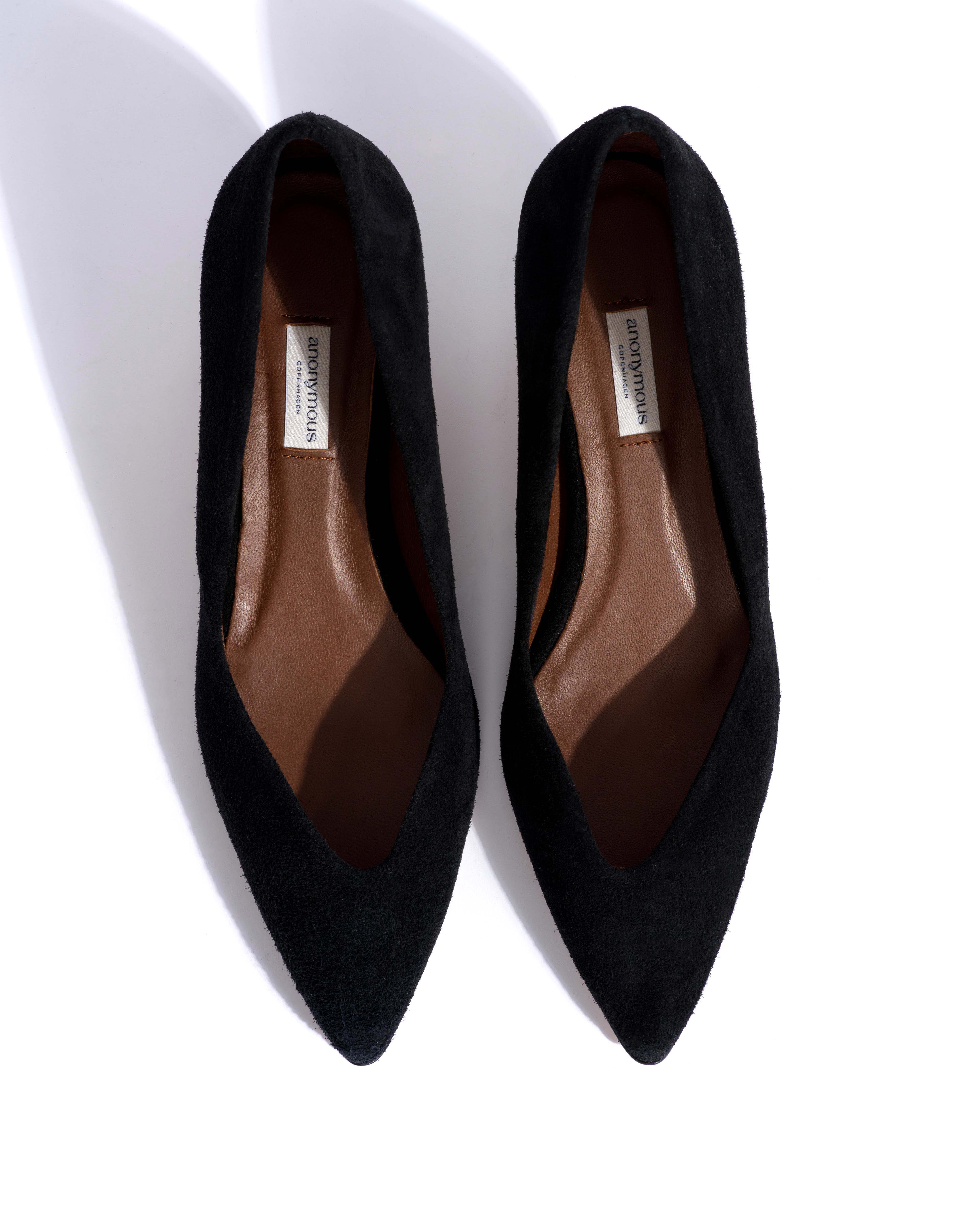 Trini 40 stiletto Calf suede Black