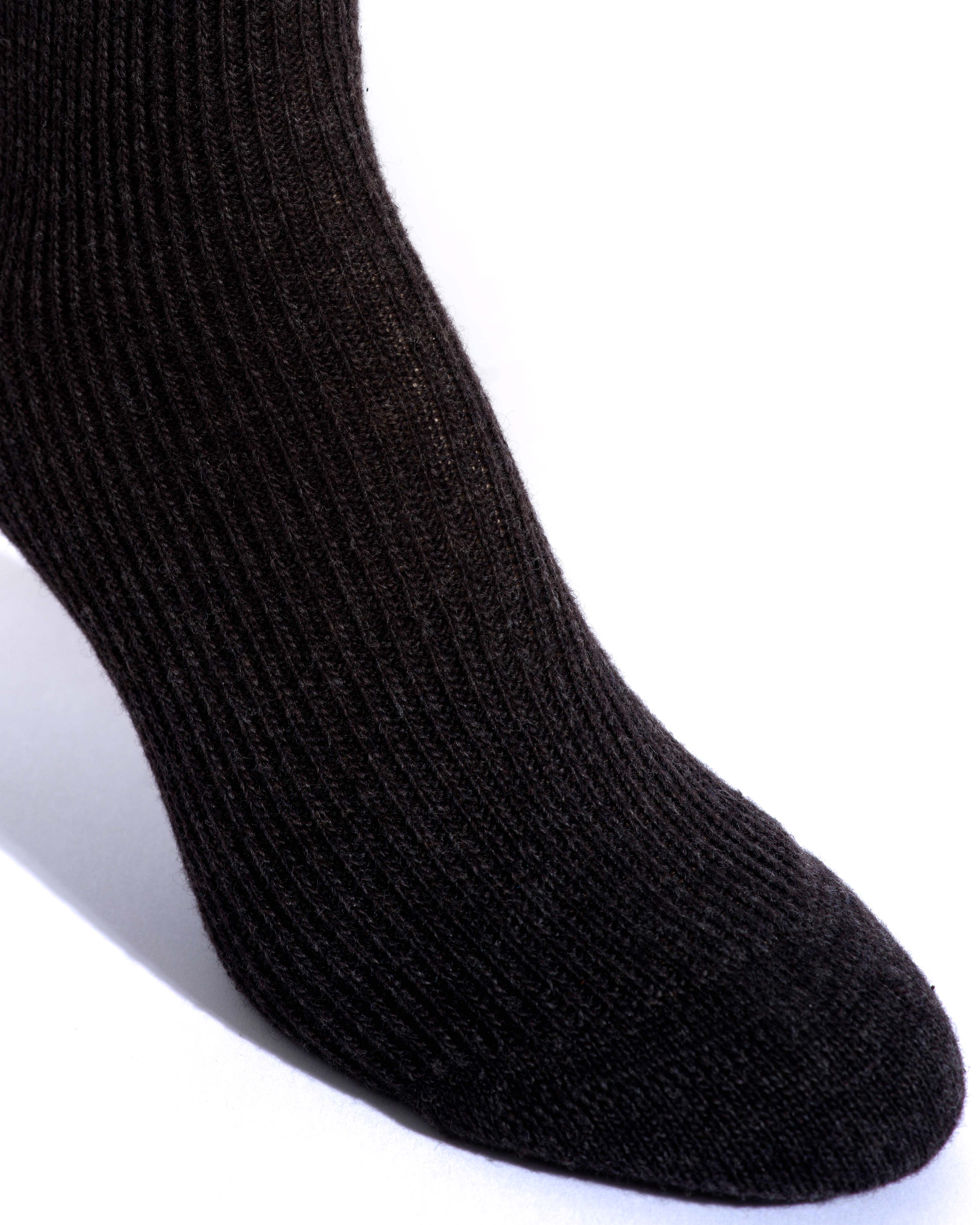Lanai cashmere socks 70% wool 30% cashmere Espresso brown