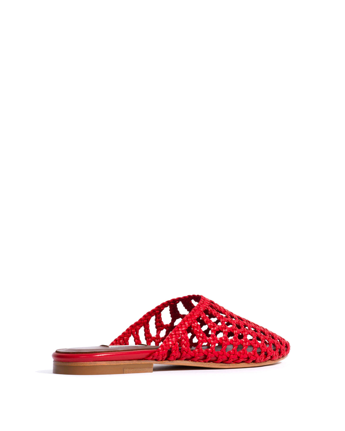 Sabrina 10 hand-braided leather Ruby red