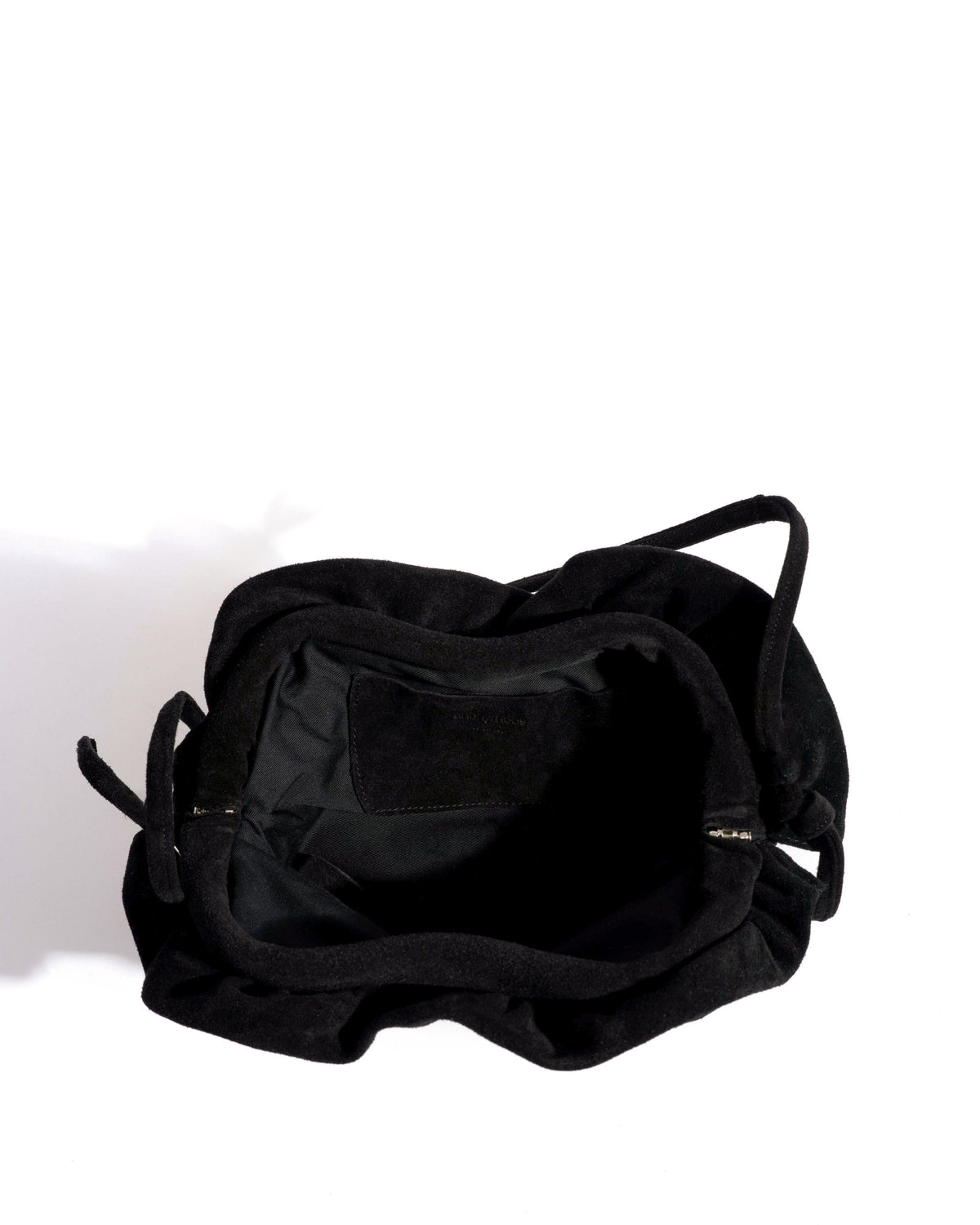 Zally classic heart bag Calf suede Black