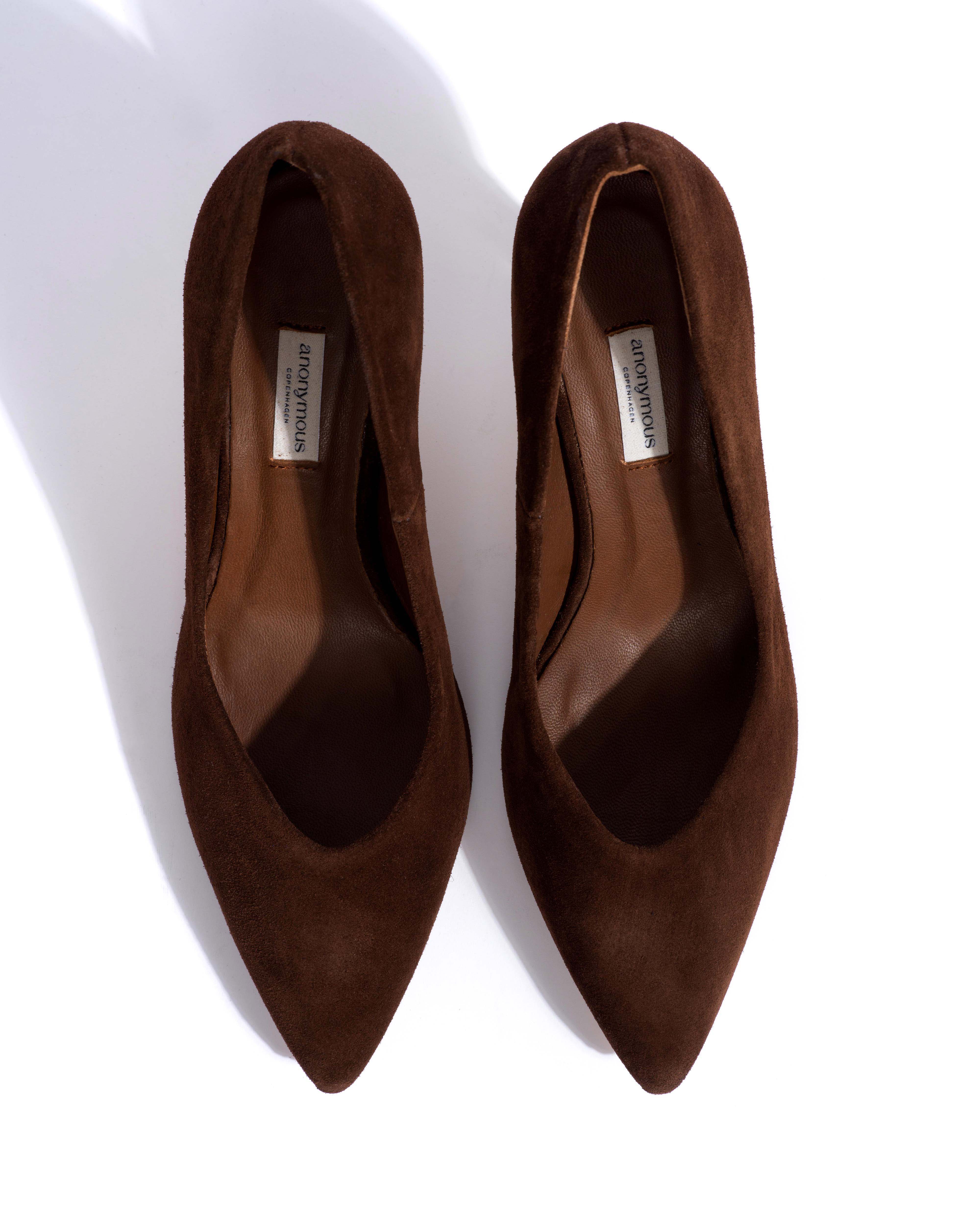 Trini 75 Calf suede Chocolate
