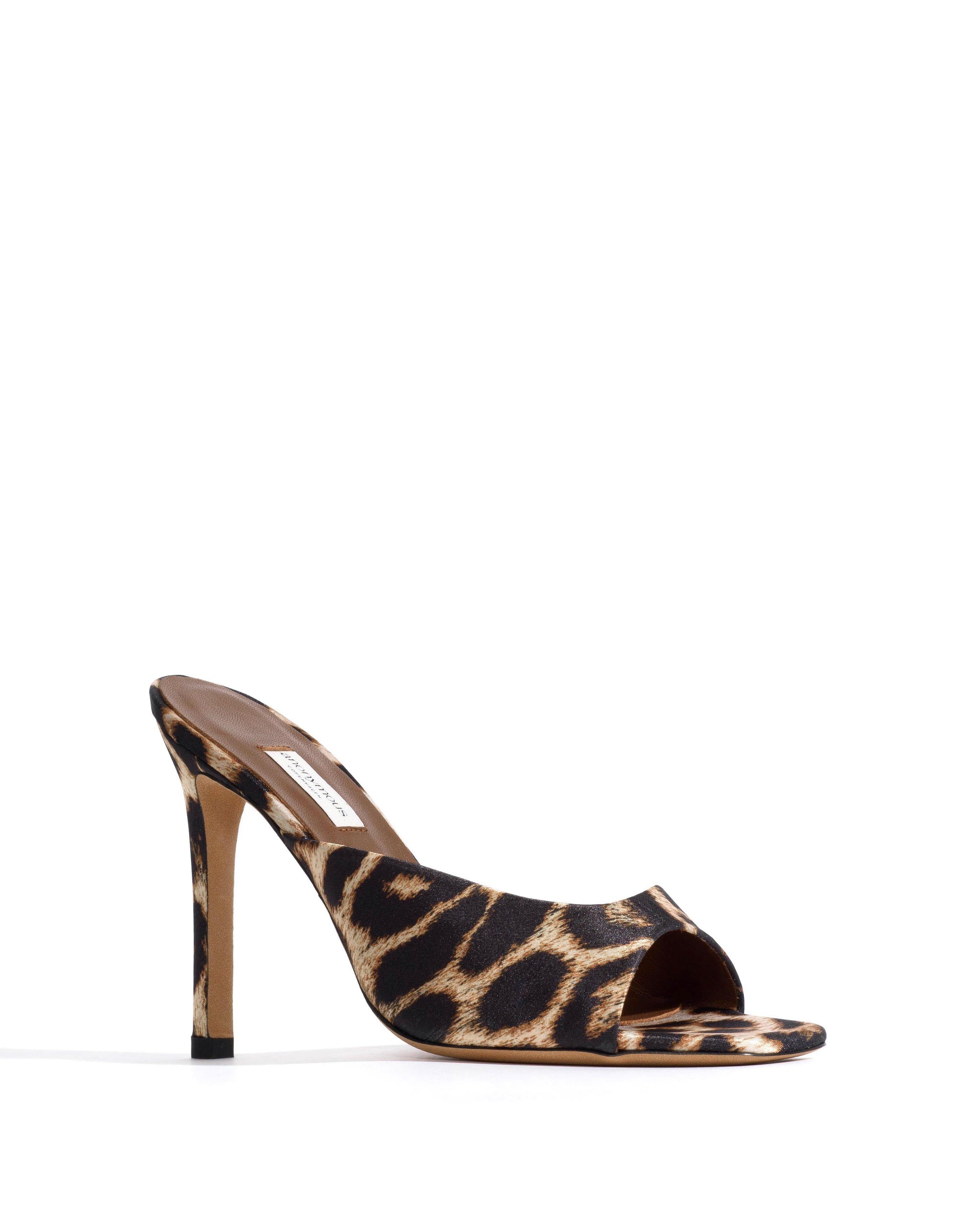 Mazy 100 Satin print Leopard - Anonymous Copenhagen Heels