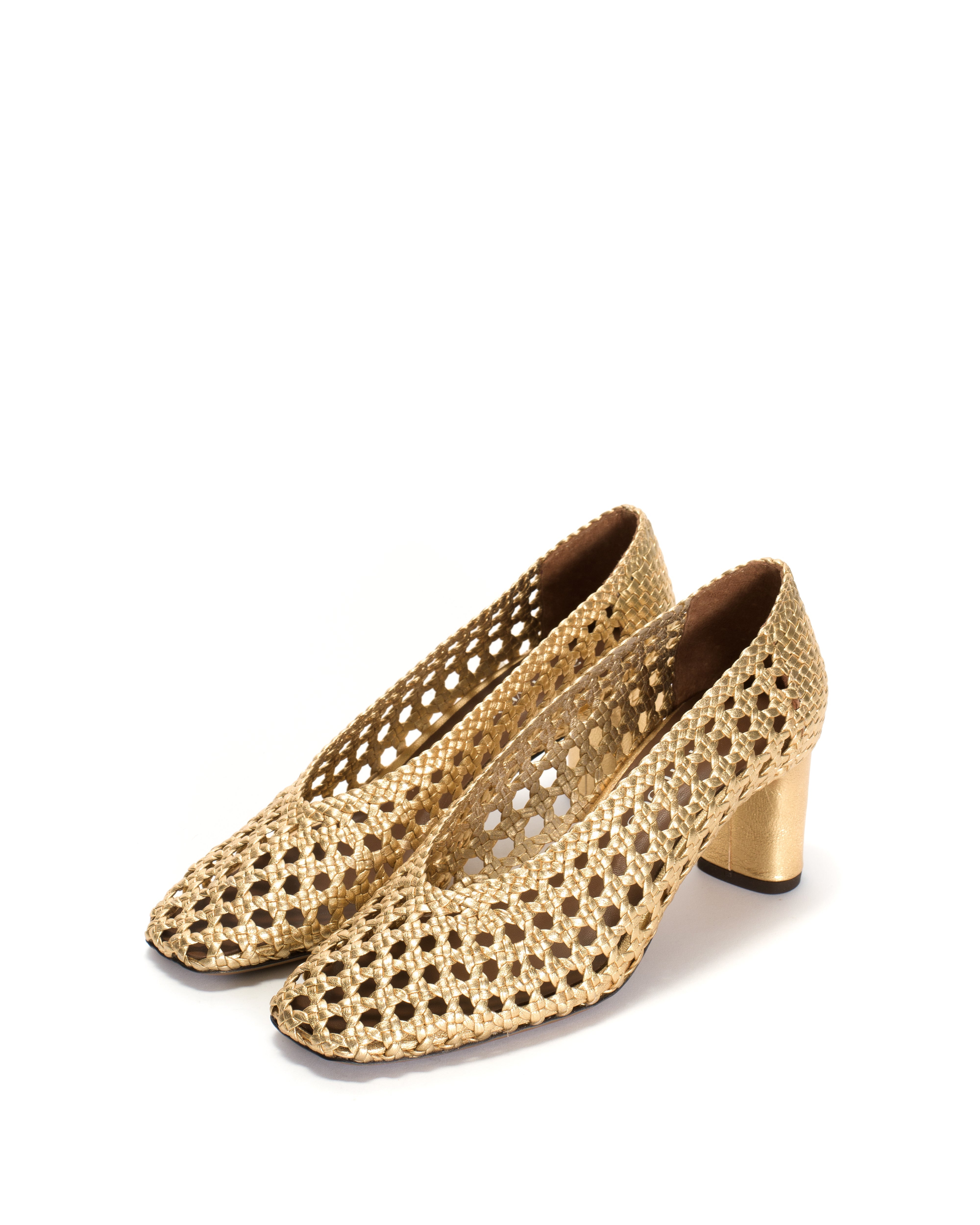 Sessi 60 Hand-braided leather Gold