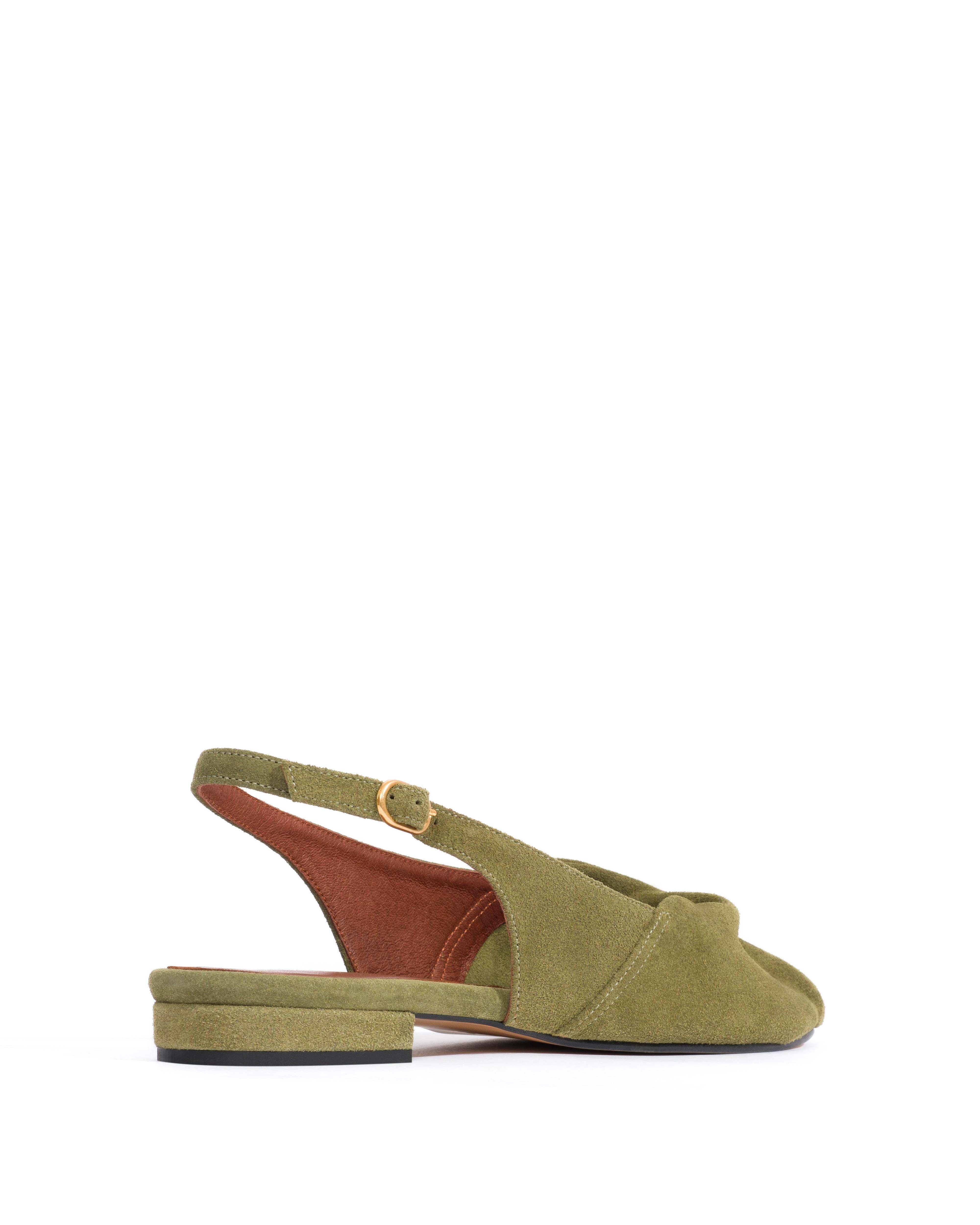 Magda 20 Calf suede Olive green