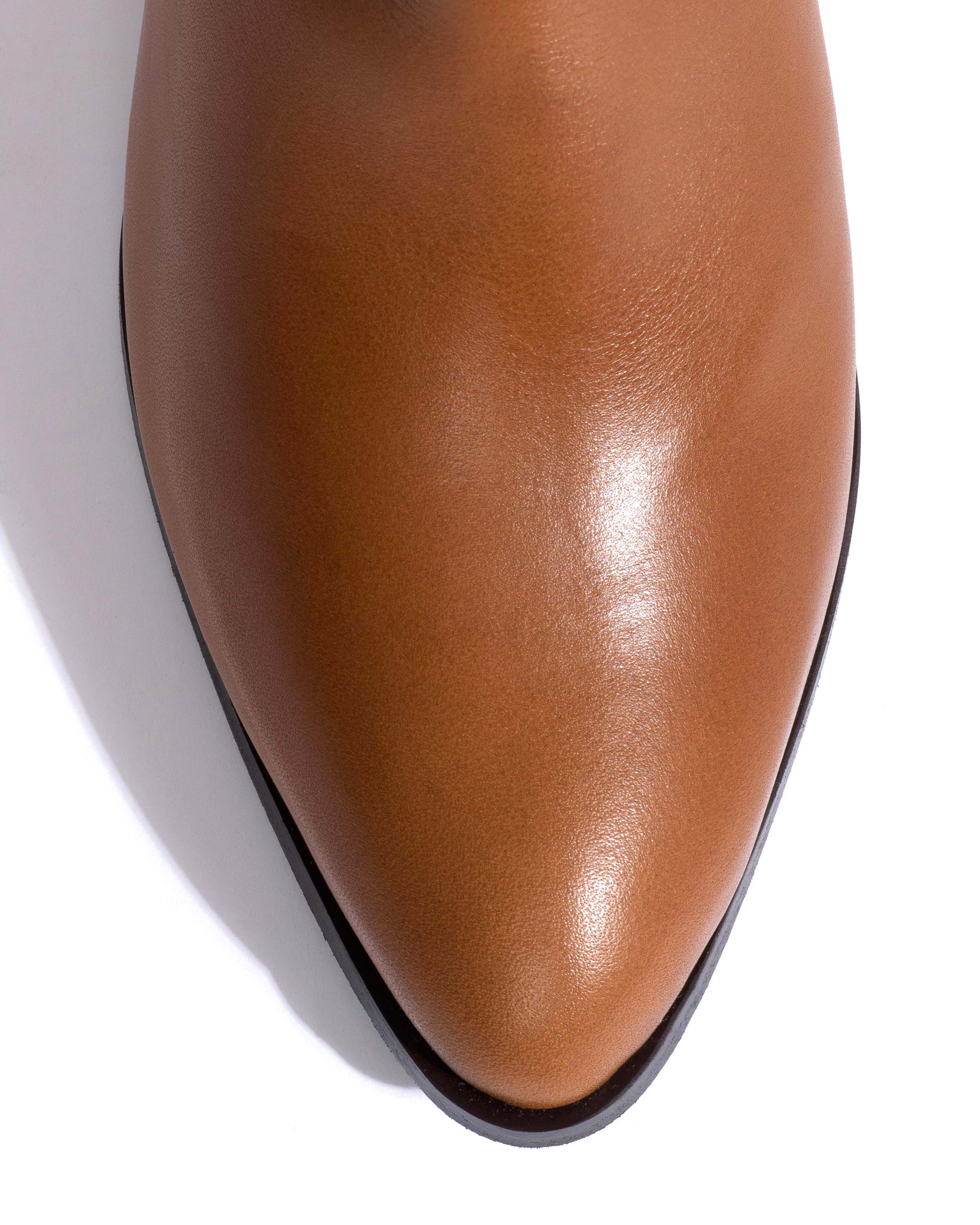 Vully 50 triangle lamb shearling Vegetal soft calf Cinnamon