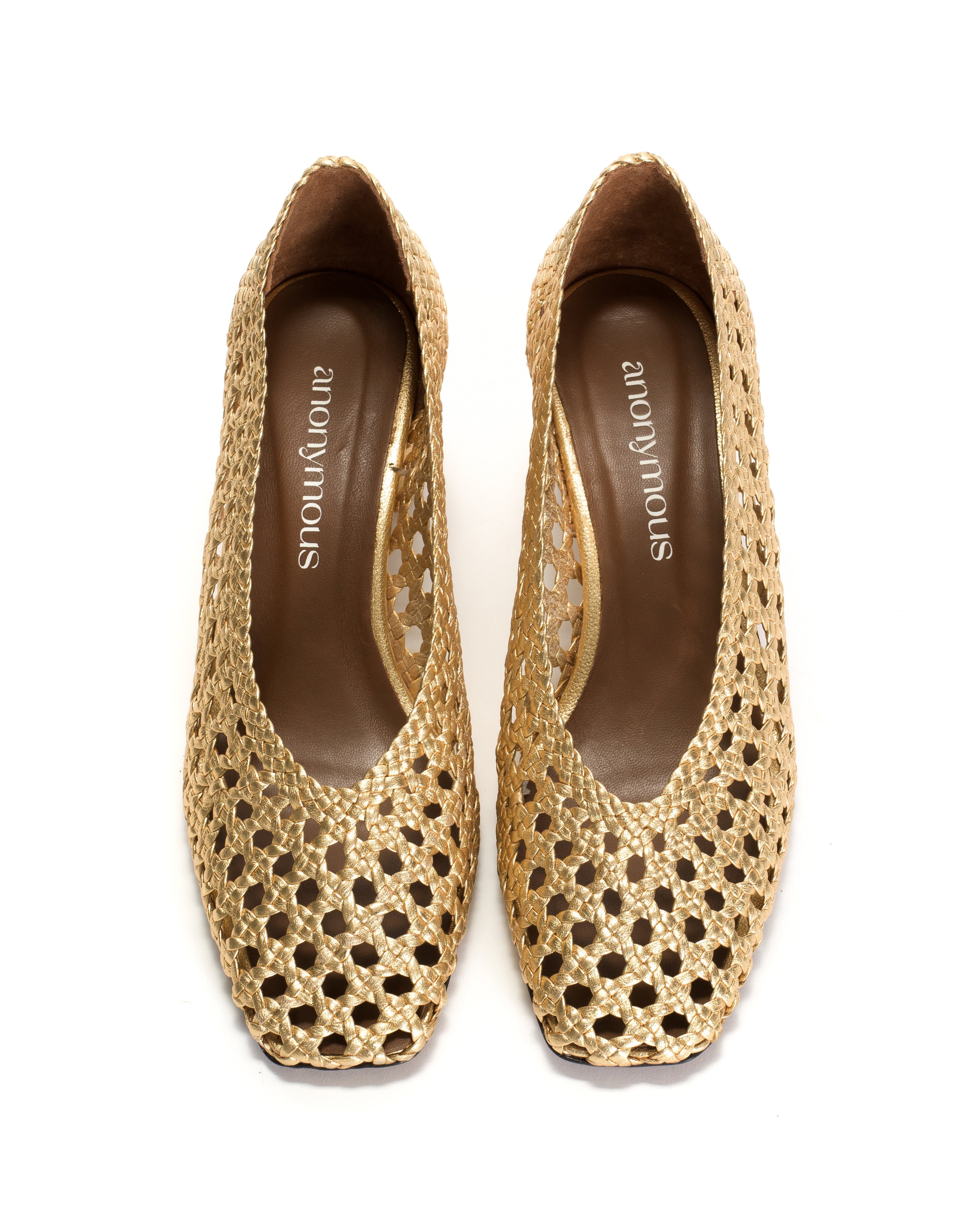 Sessi 60 Hand-braided leather Gold