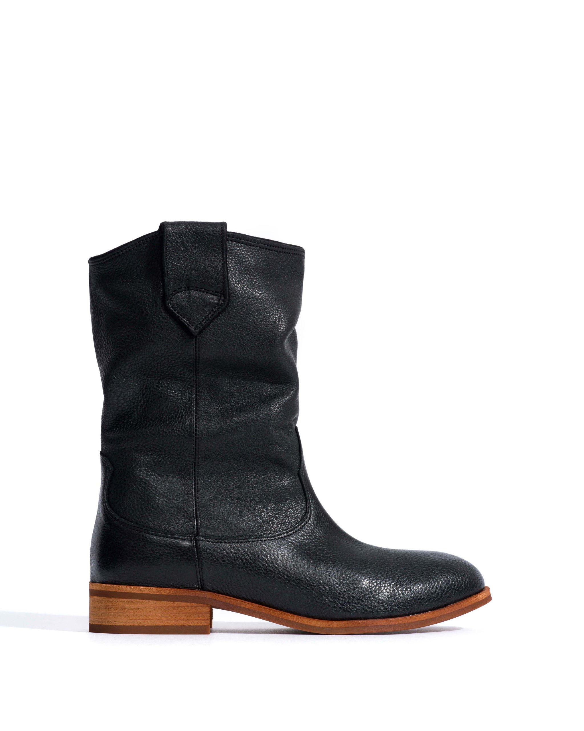 Claudia Natural grain soft calf Black